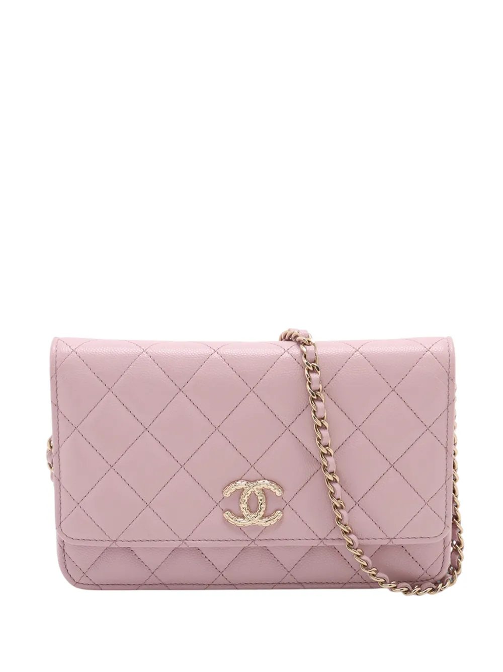 2021-2026 CC Quilted Caviar Wallet on Chain crossbody bag