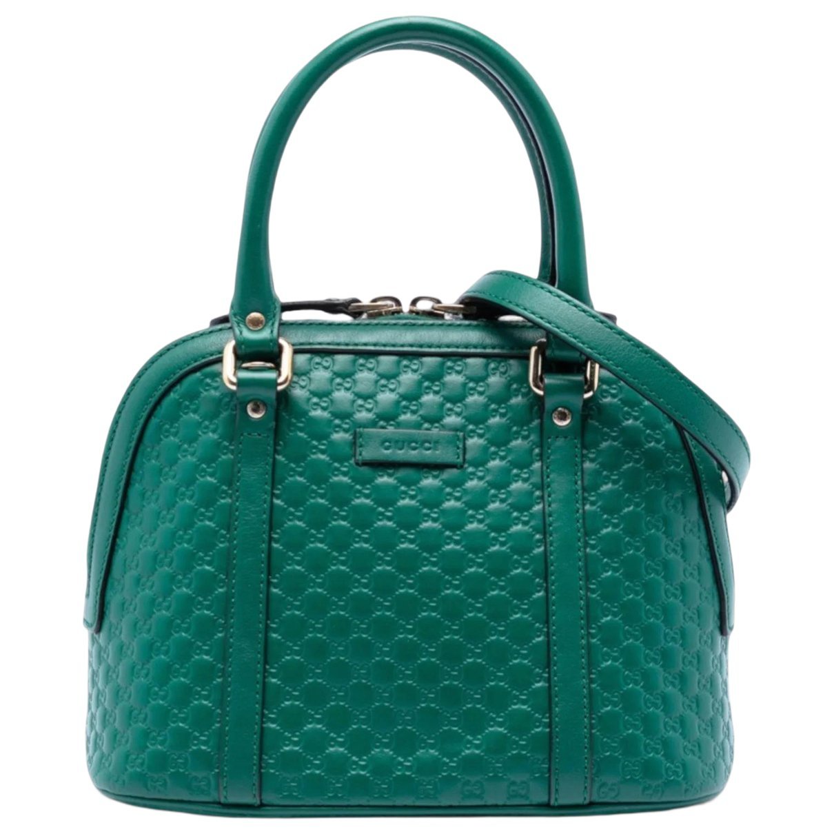 Dôme leather satchel