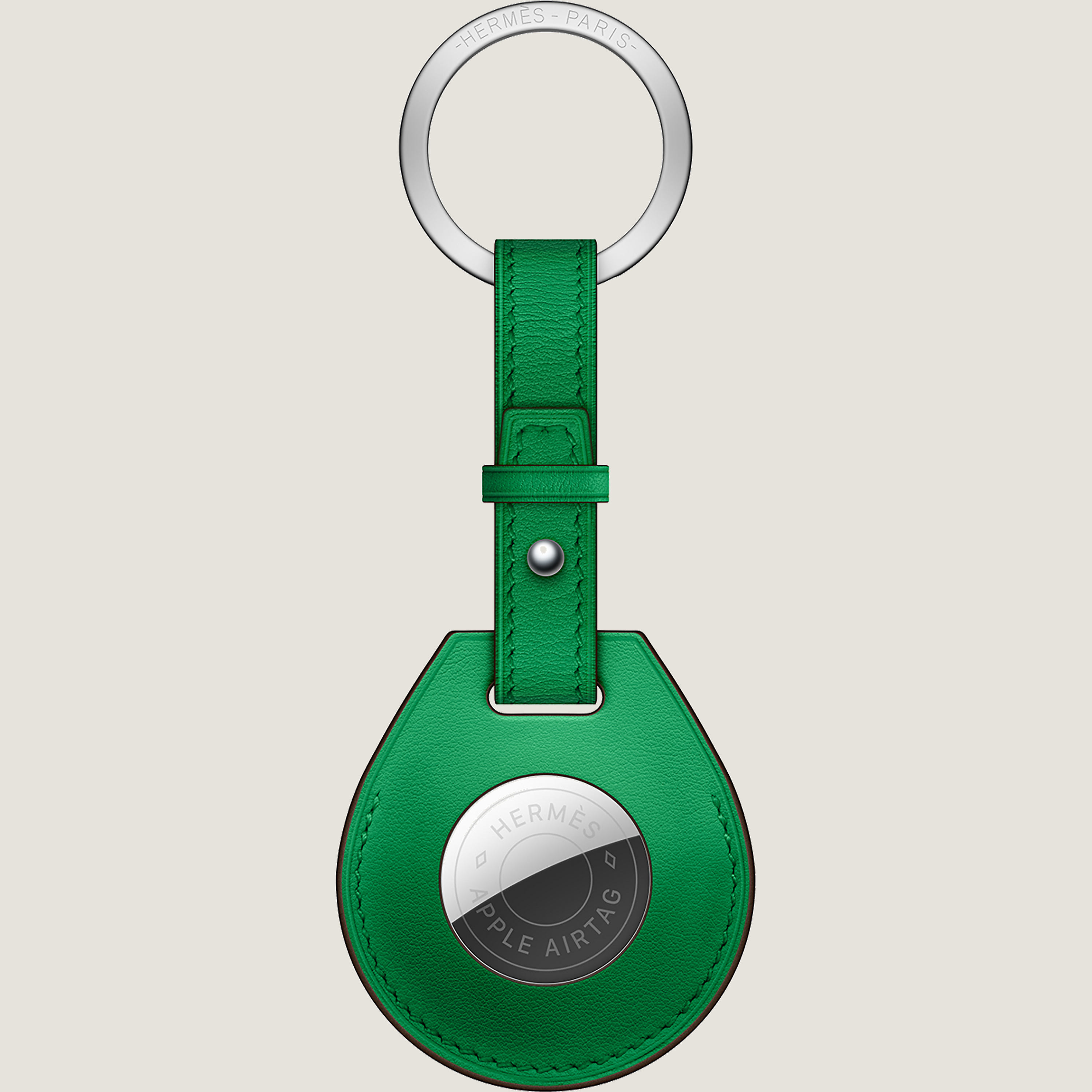 Apple Air Tag Hermès Key Ring