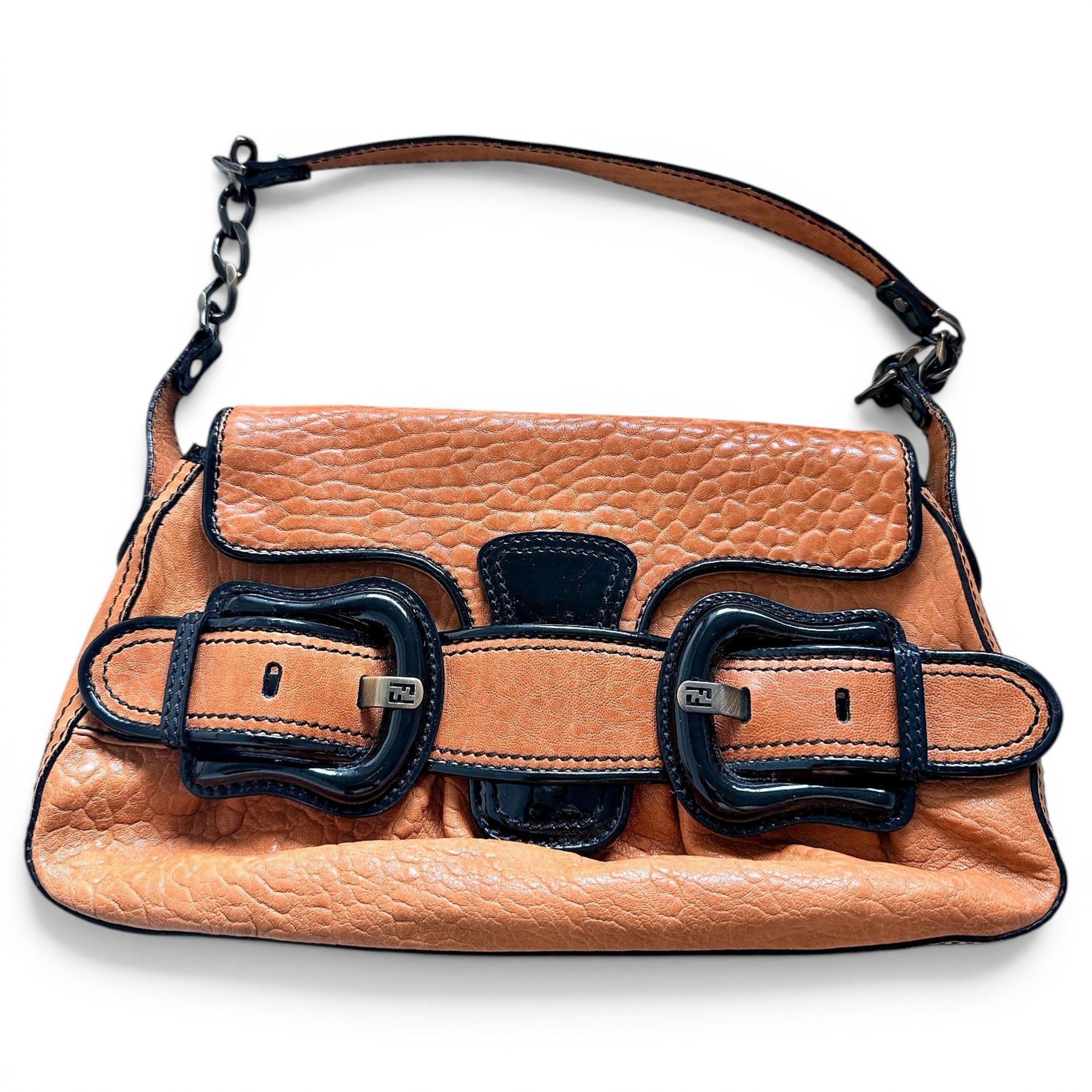 Baguette leather handbag