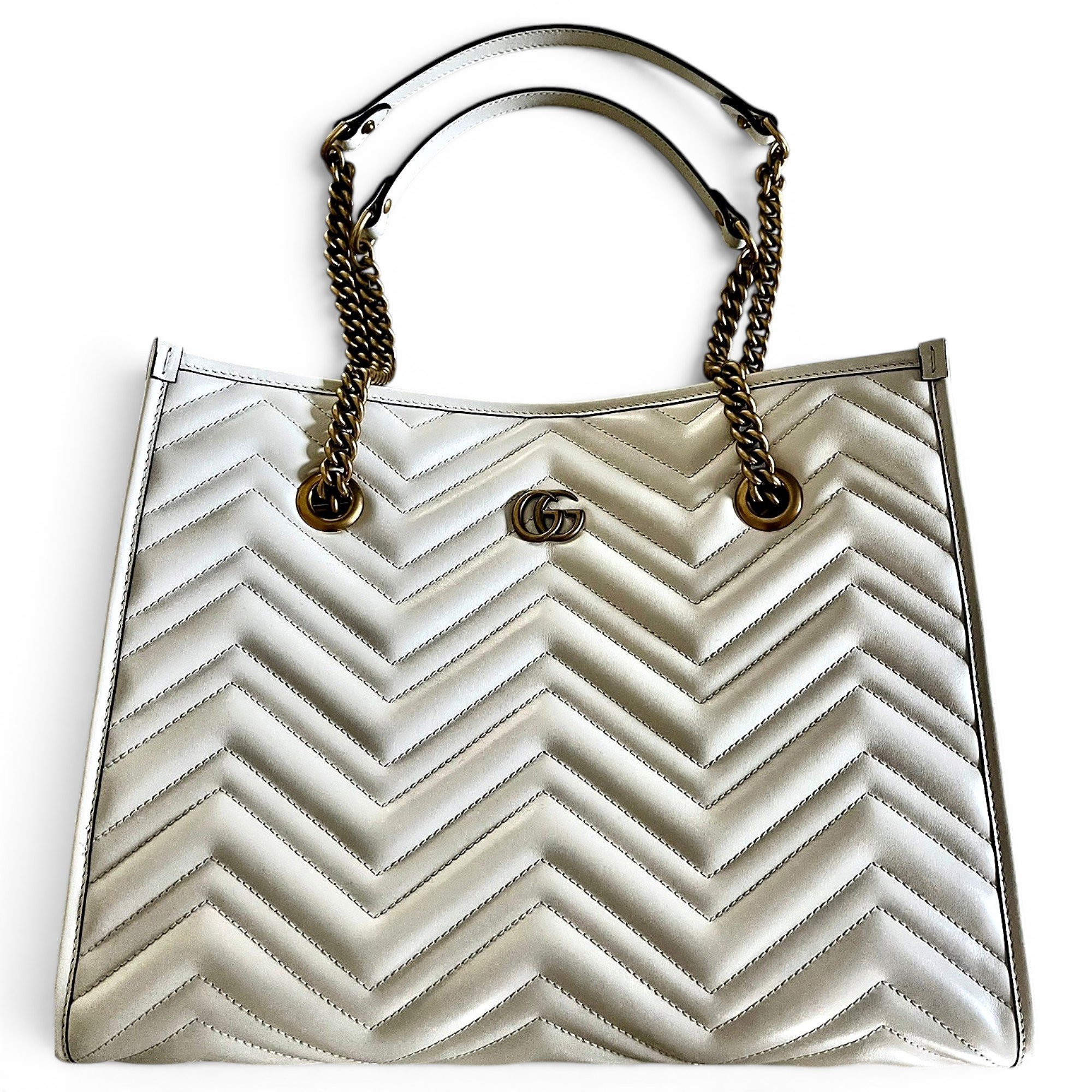 GG Marmont Chain leather tote