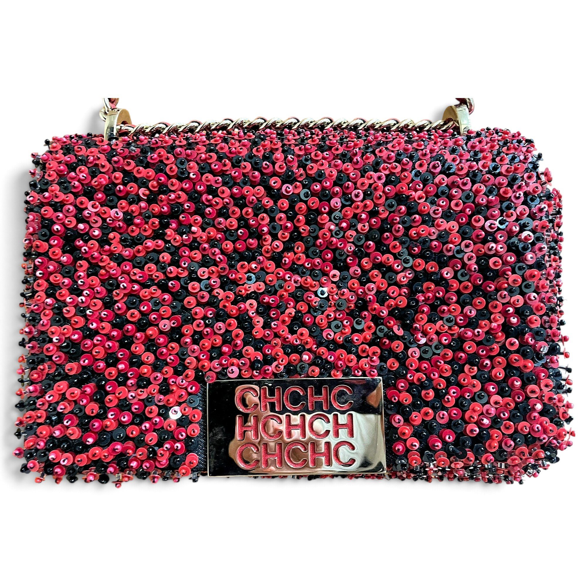 Glitter clutch bag