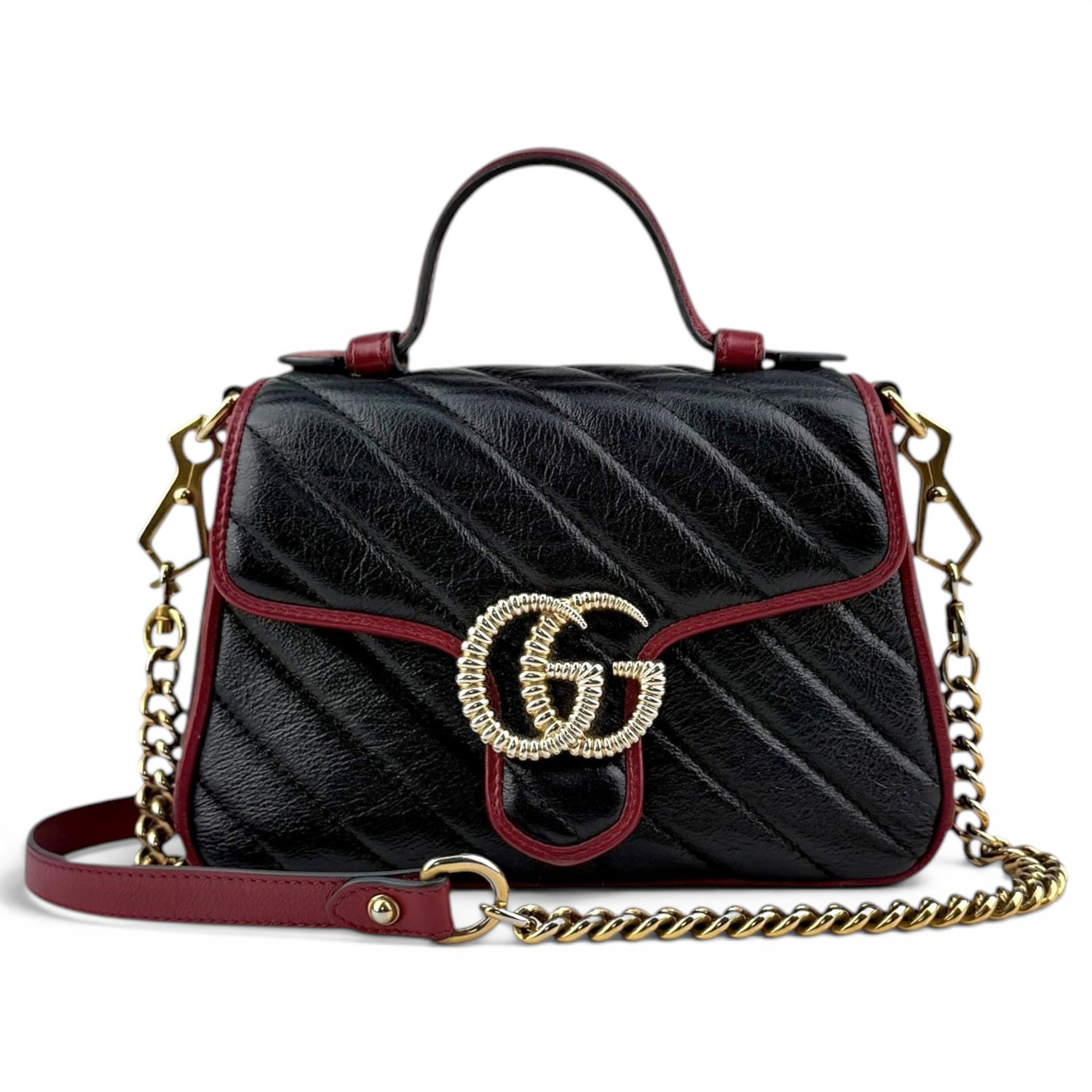 GG Marmont Flap leather crossbody bag