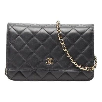 Wallet On Chain leather crossbody bag