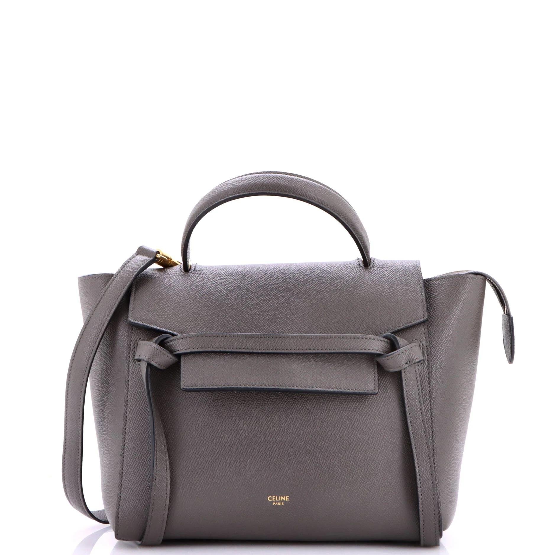 Belt leather handbag