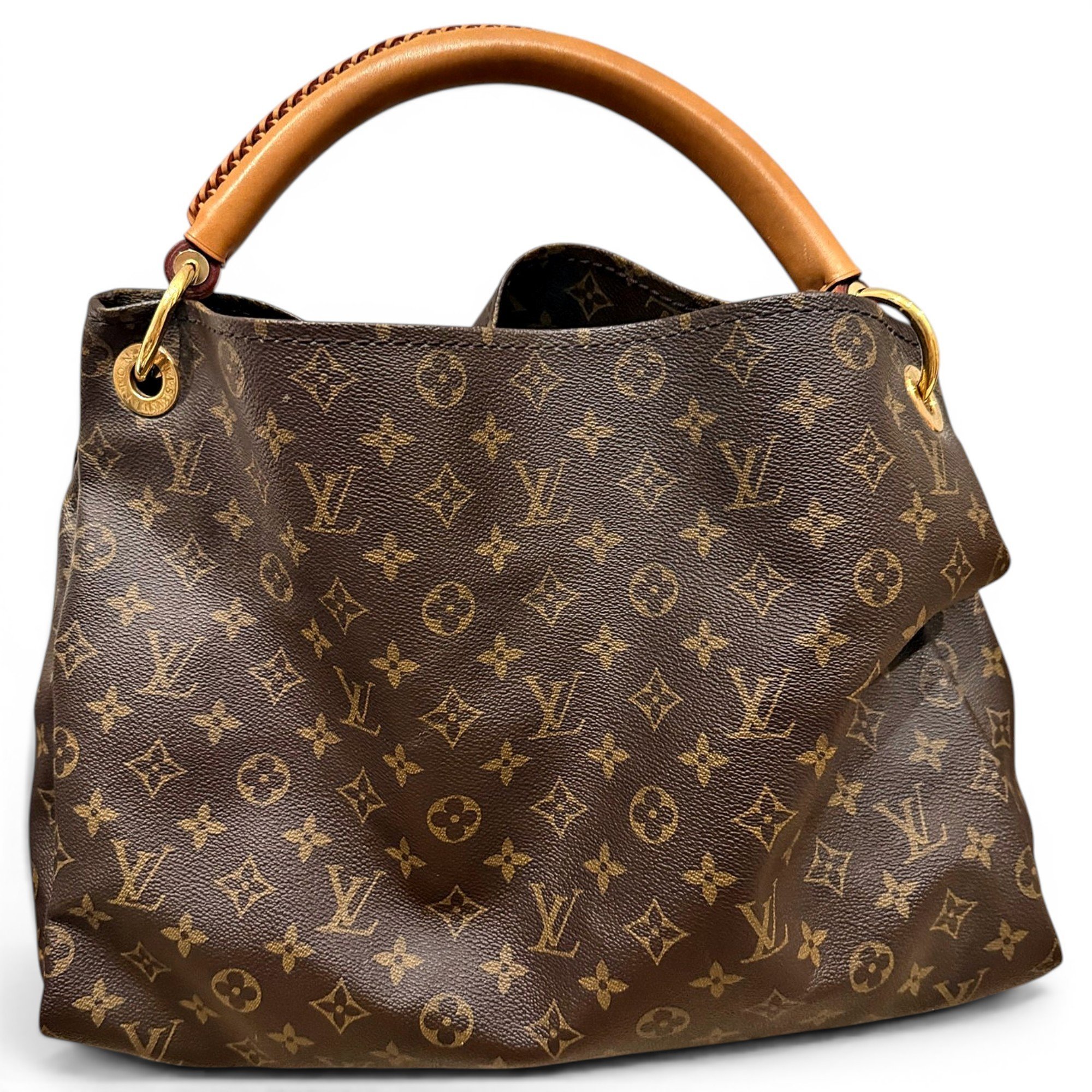 Artsy leather tote