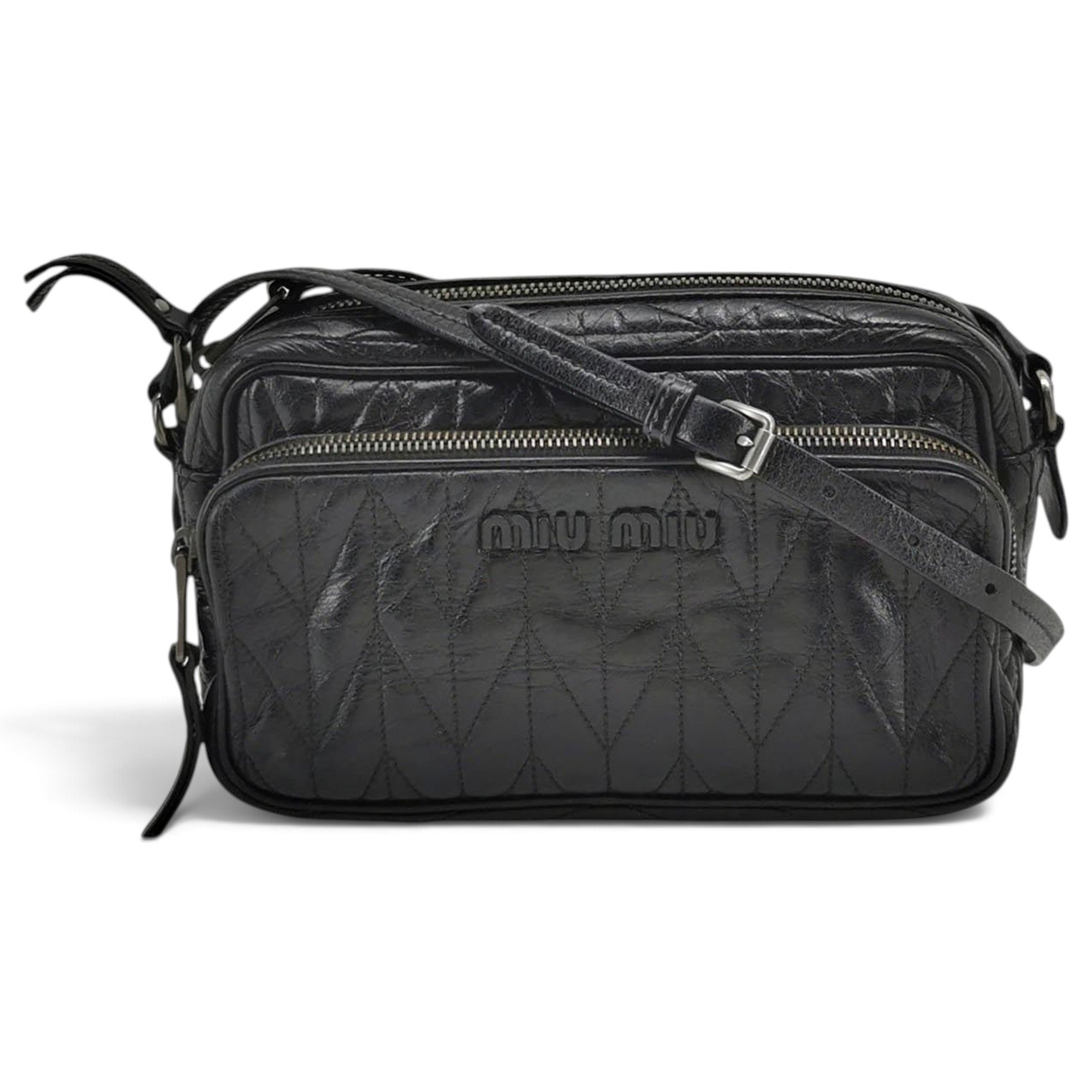 Miu Miu Miu Logo leather handbag