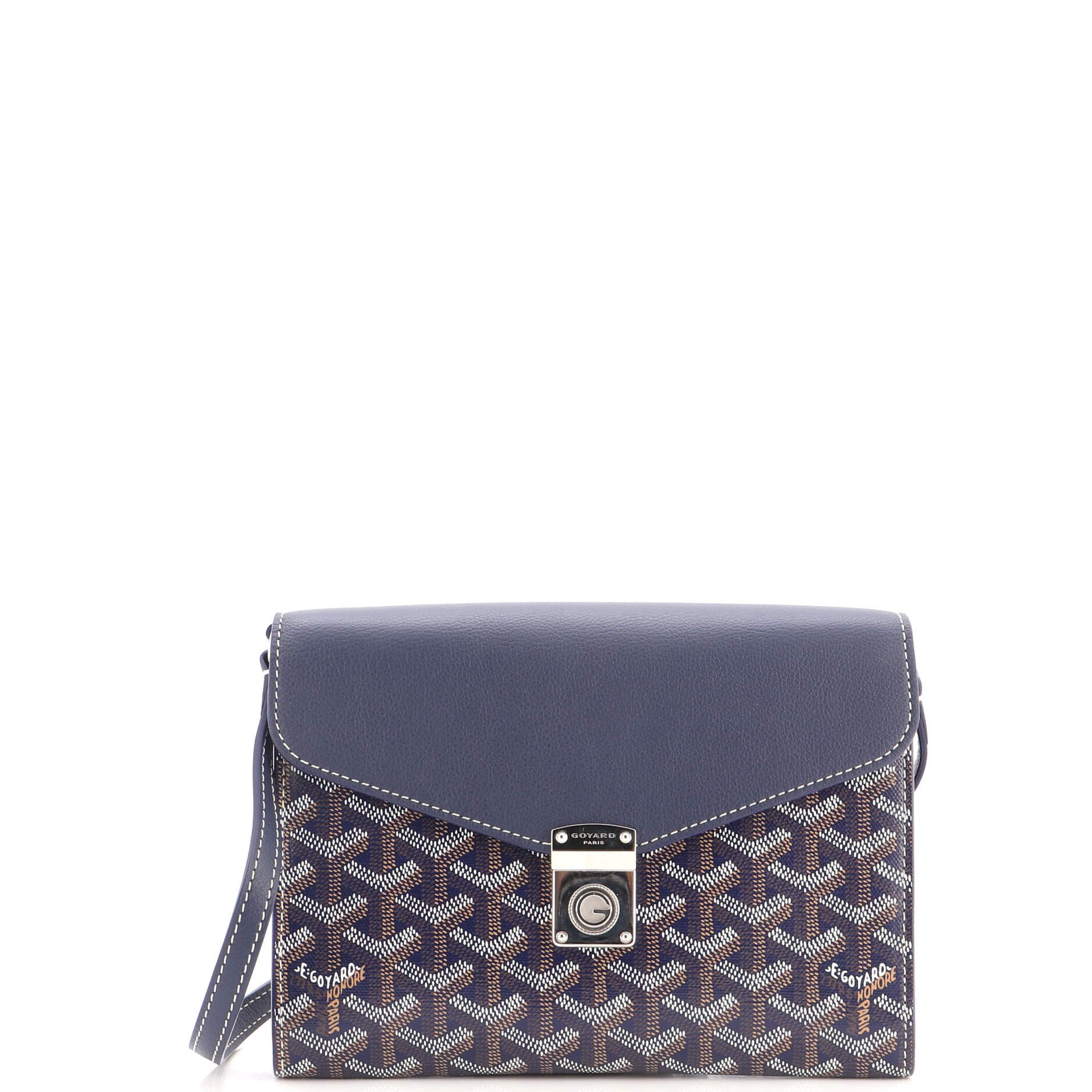 Chypre Wallet on Strap Coated Canvas with Leather