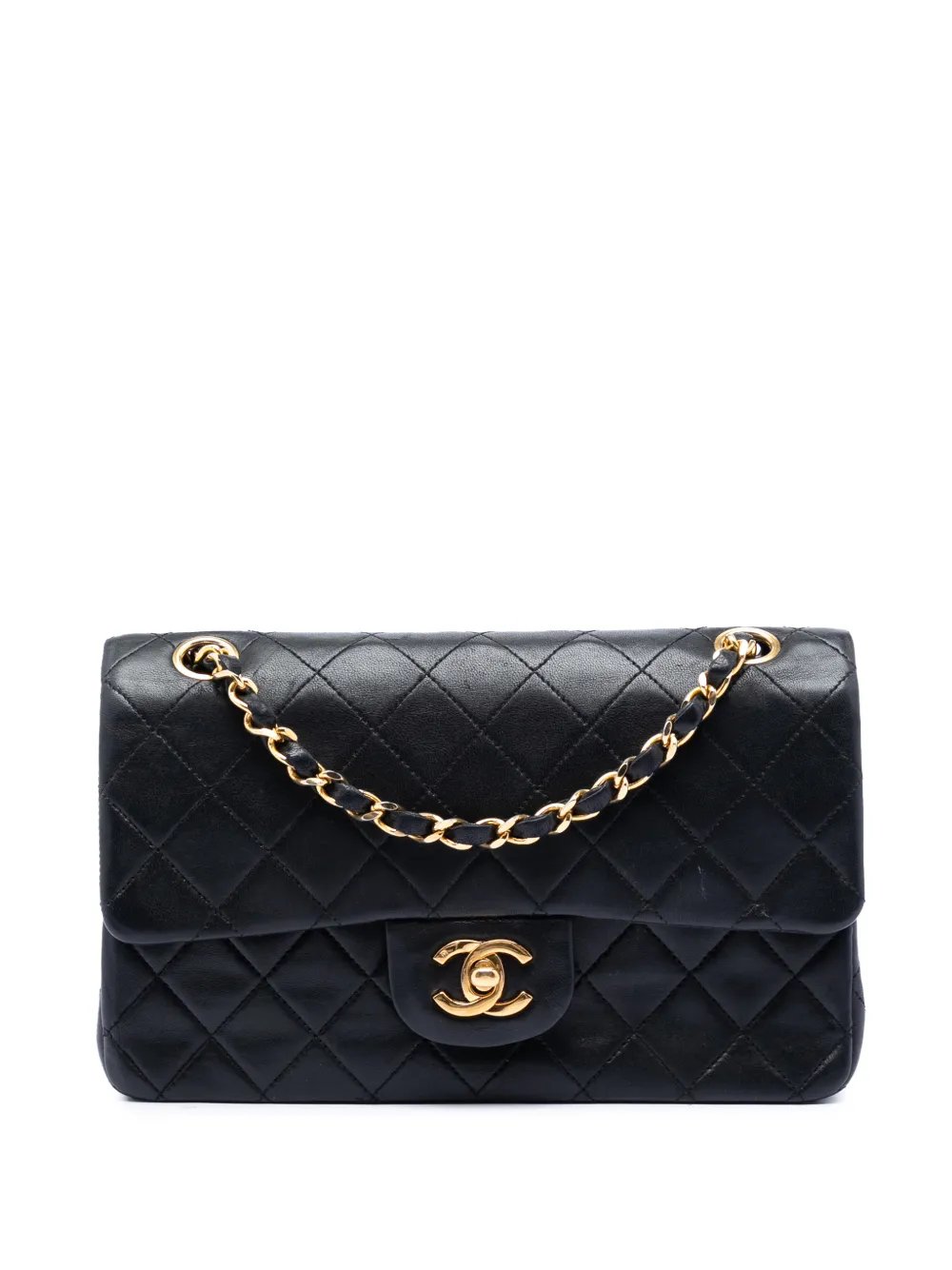 1986-1988 Small Classic Lambskin Double Flap shoulder bag