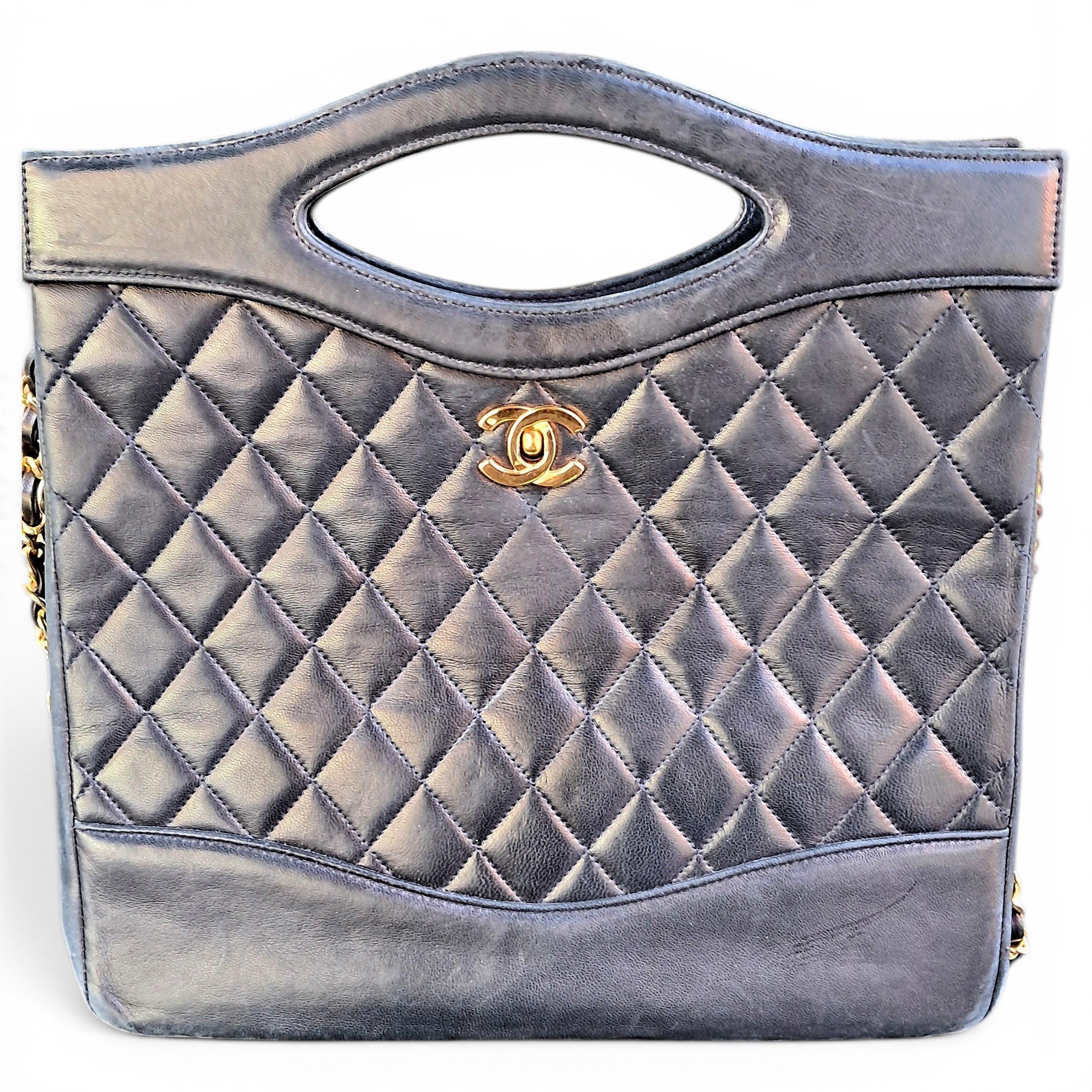 31 Vintage leather tote