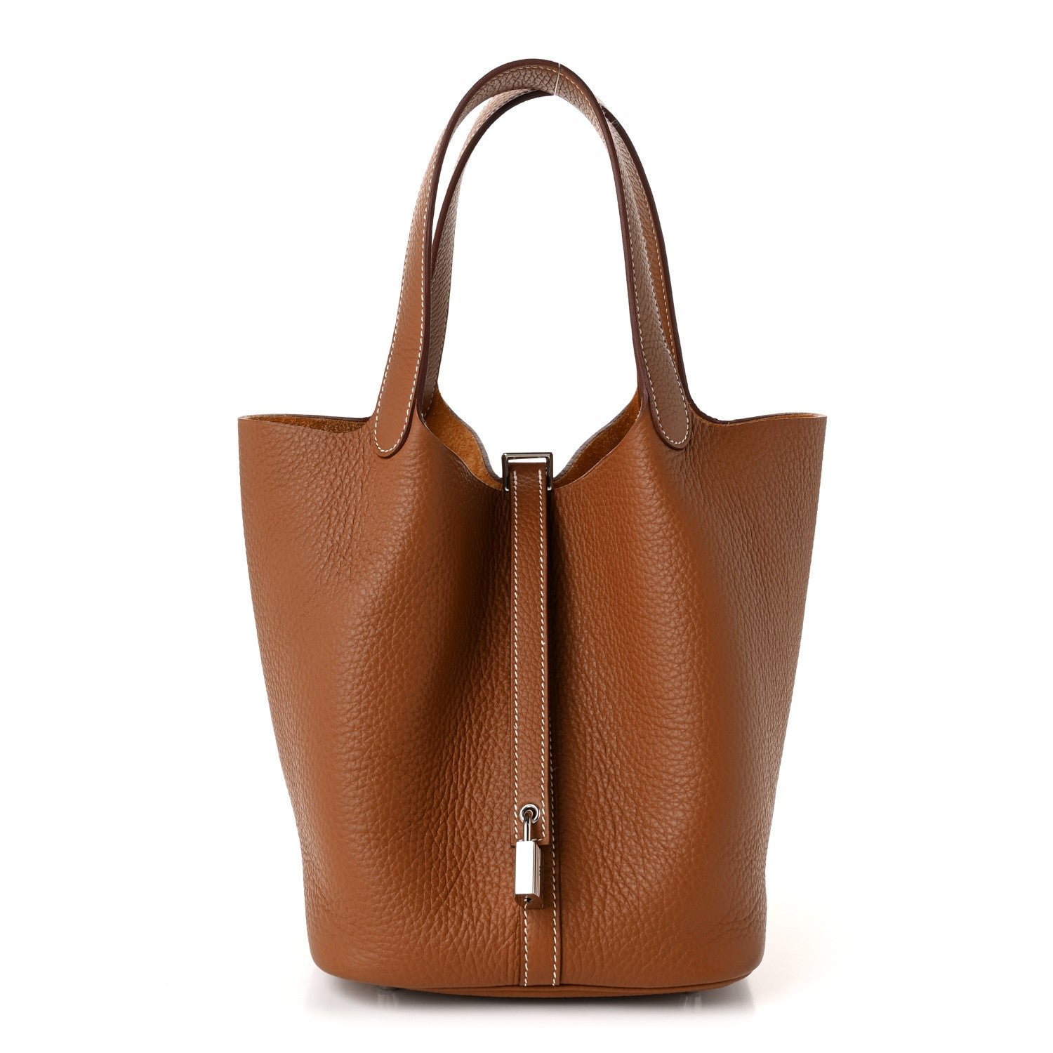 Hermes Taurillon Clemence Picotin Lock 22 MM Gold