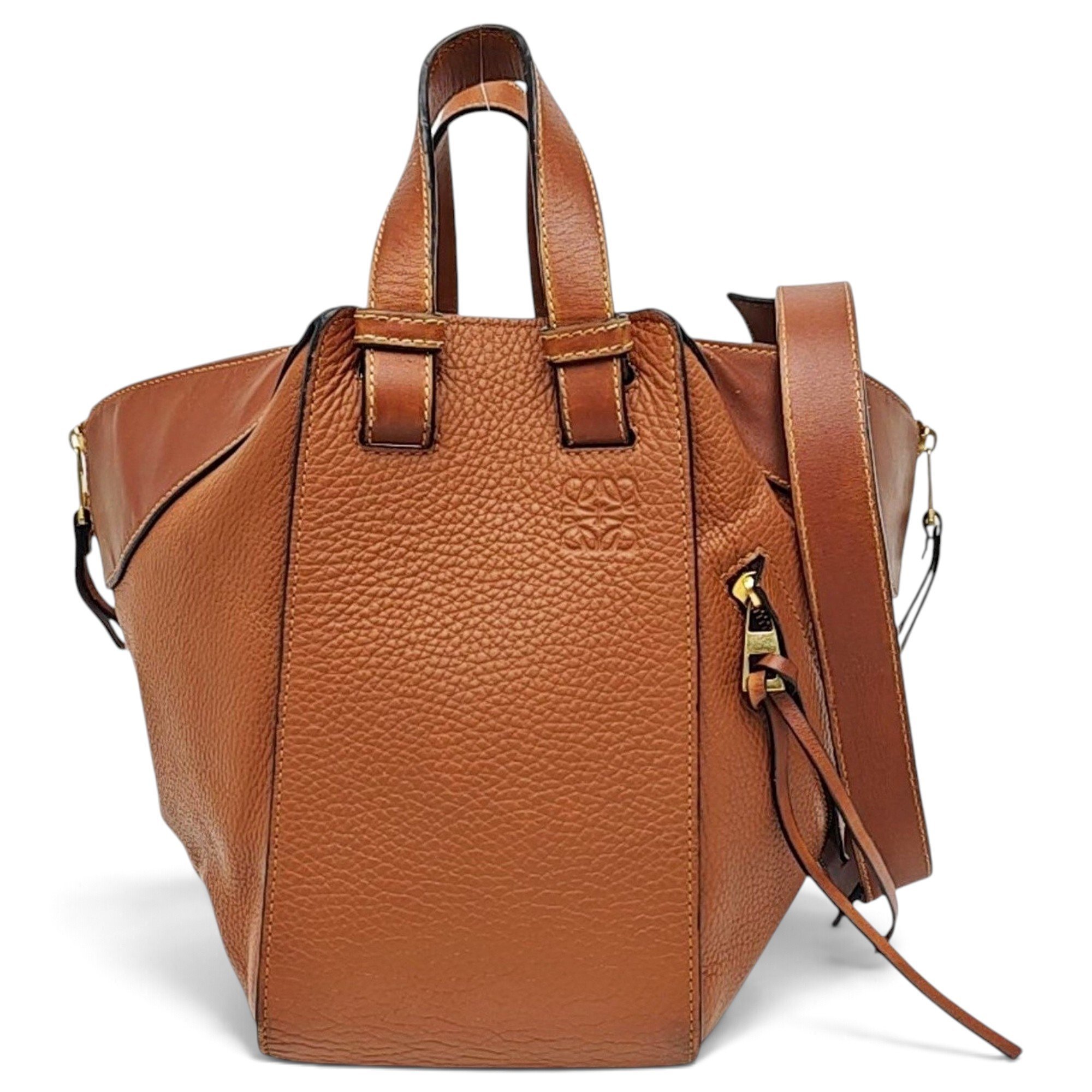 Hammock leather handbag