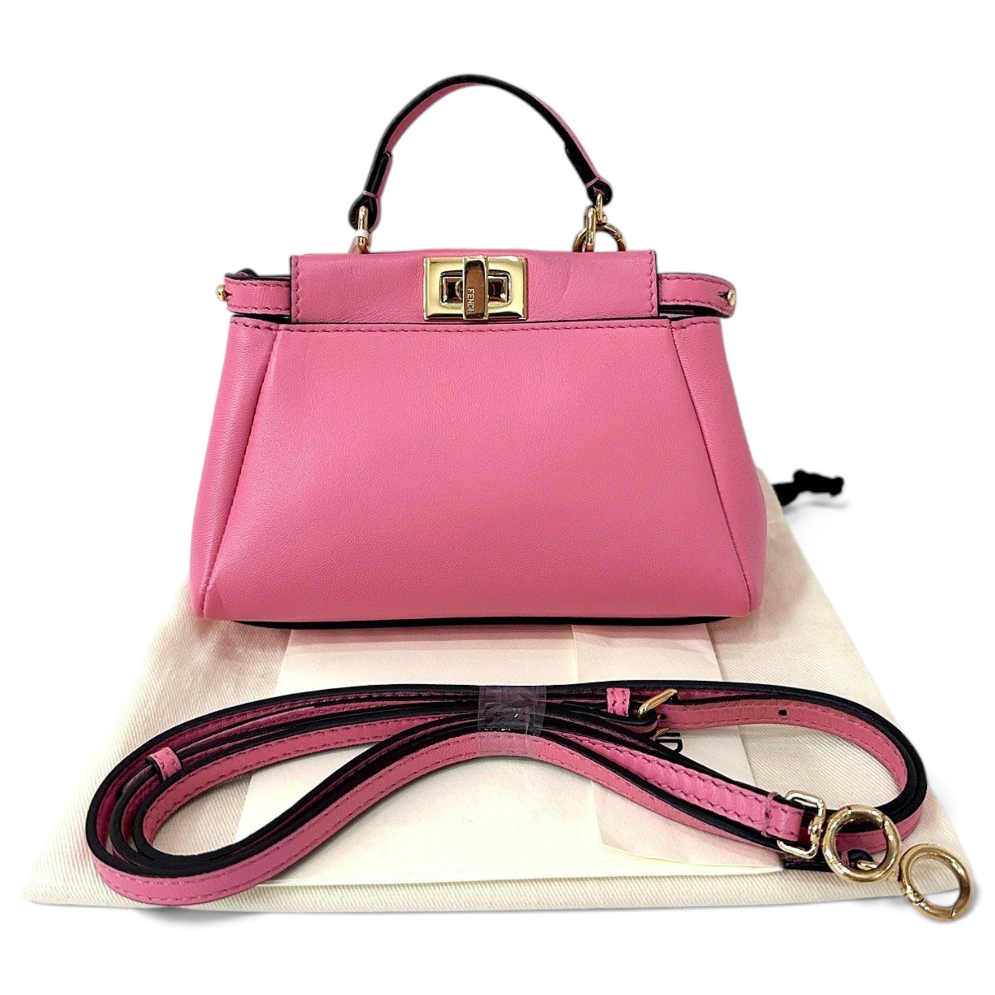 Peekaboo leather handbag