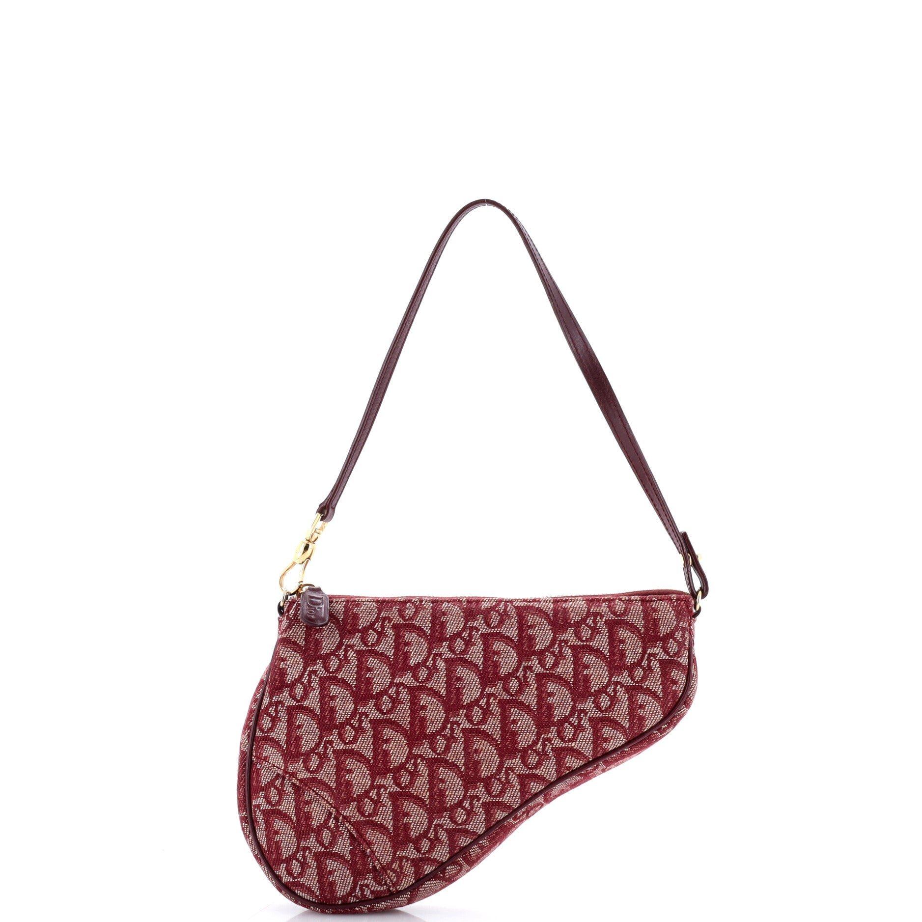Vintage Saddle Bag Diorissimo Canvas Mini