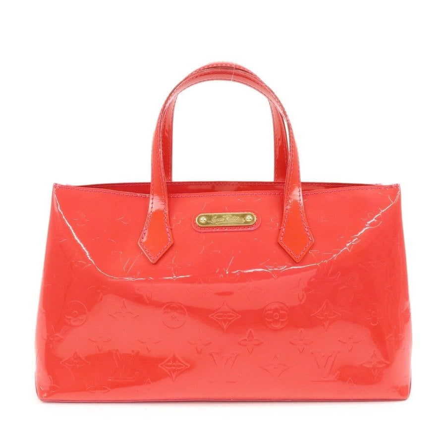 Patent leather handbag