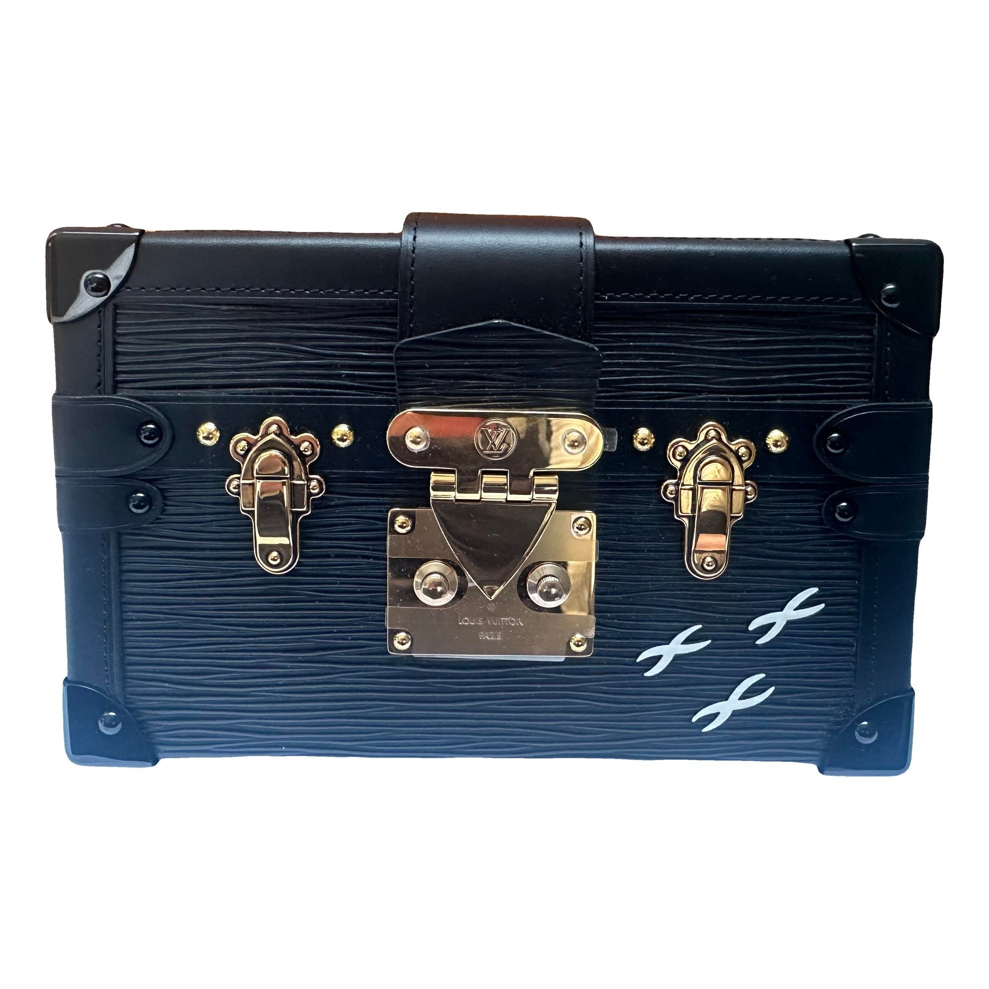 Petite Malle leather handbag