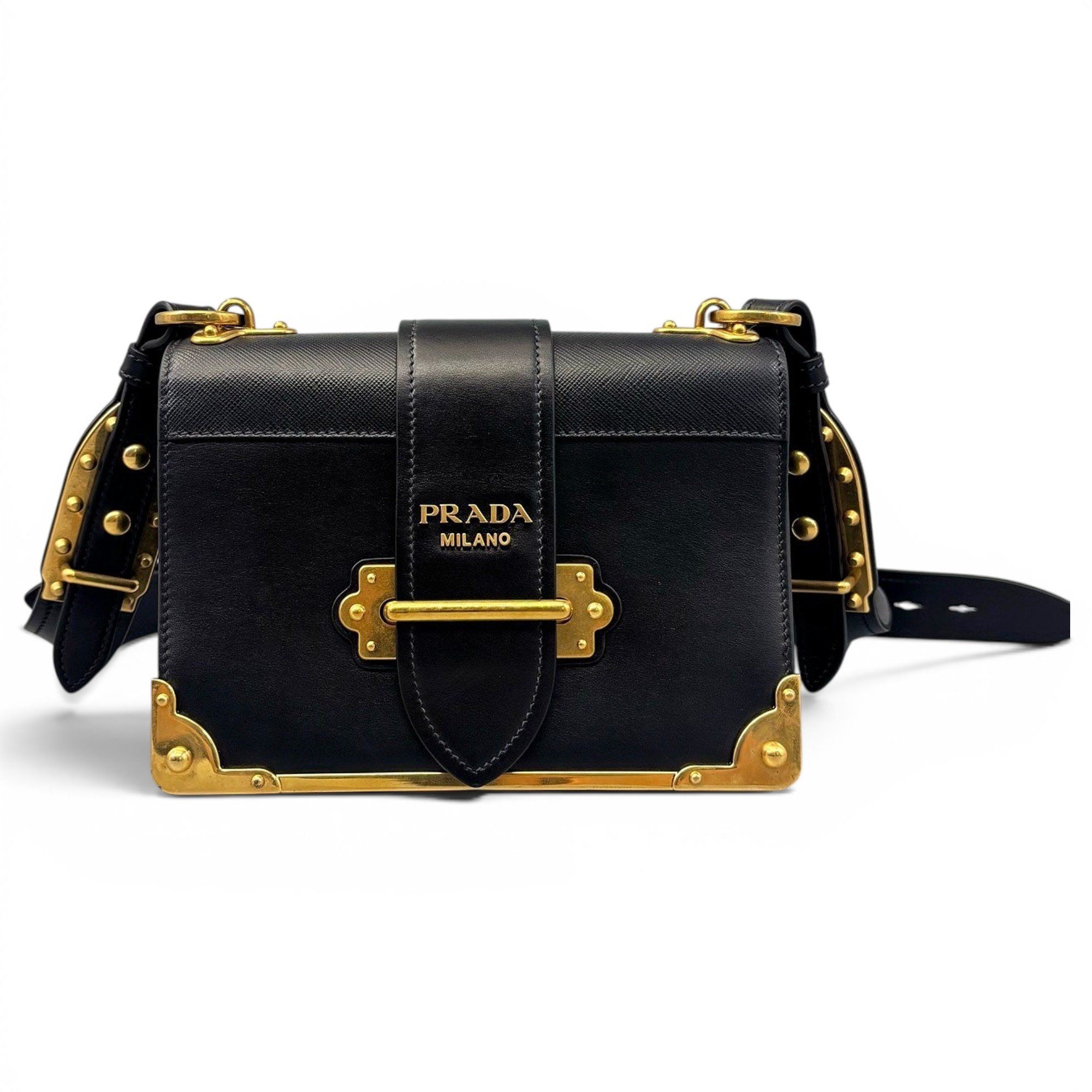 Cahier leather handbag