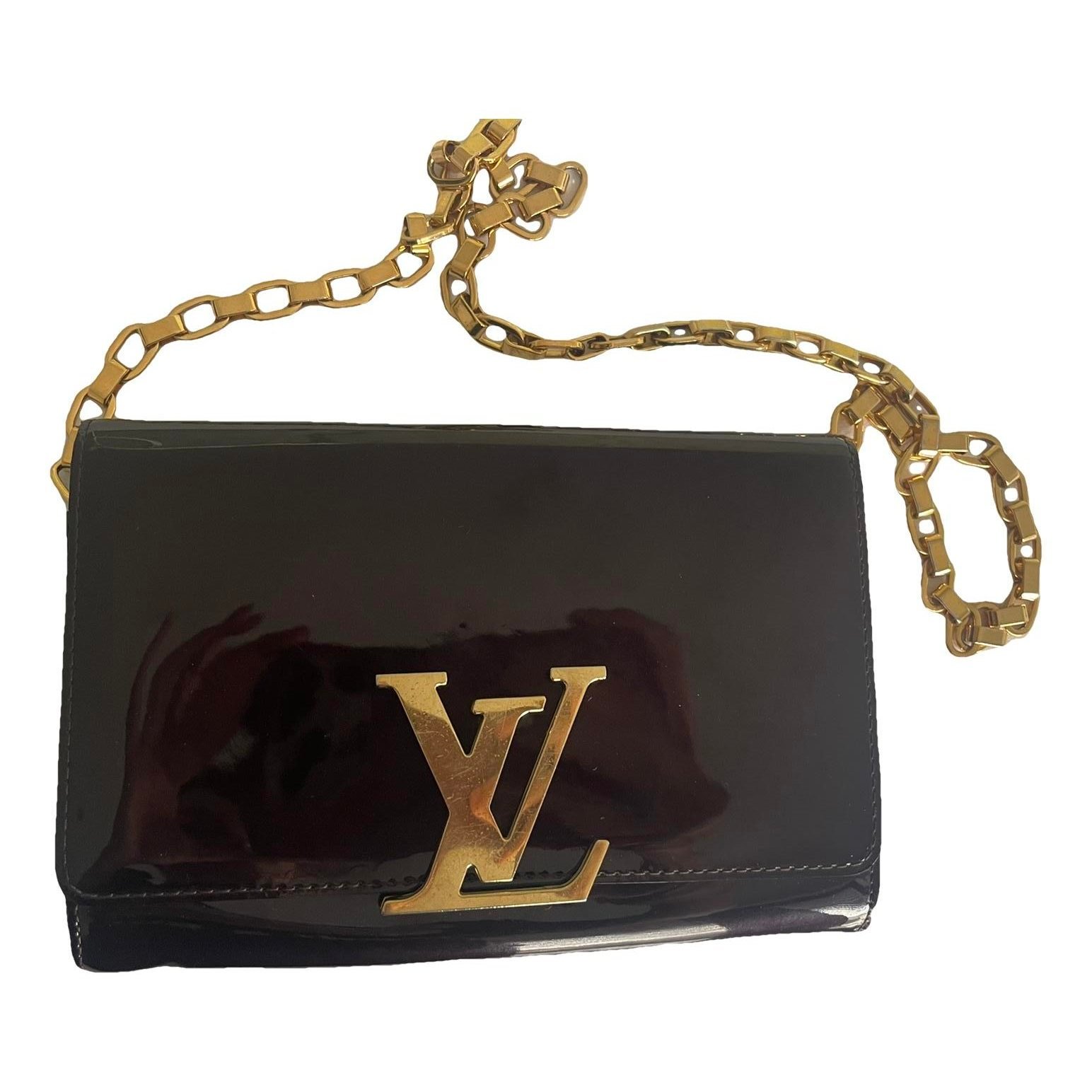 Louise patent leather crossbody bag