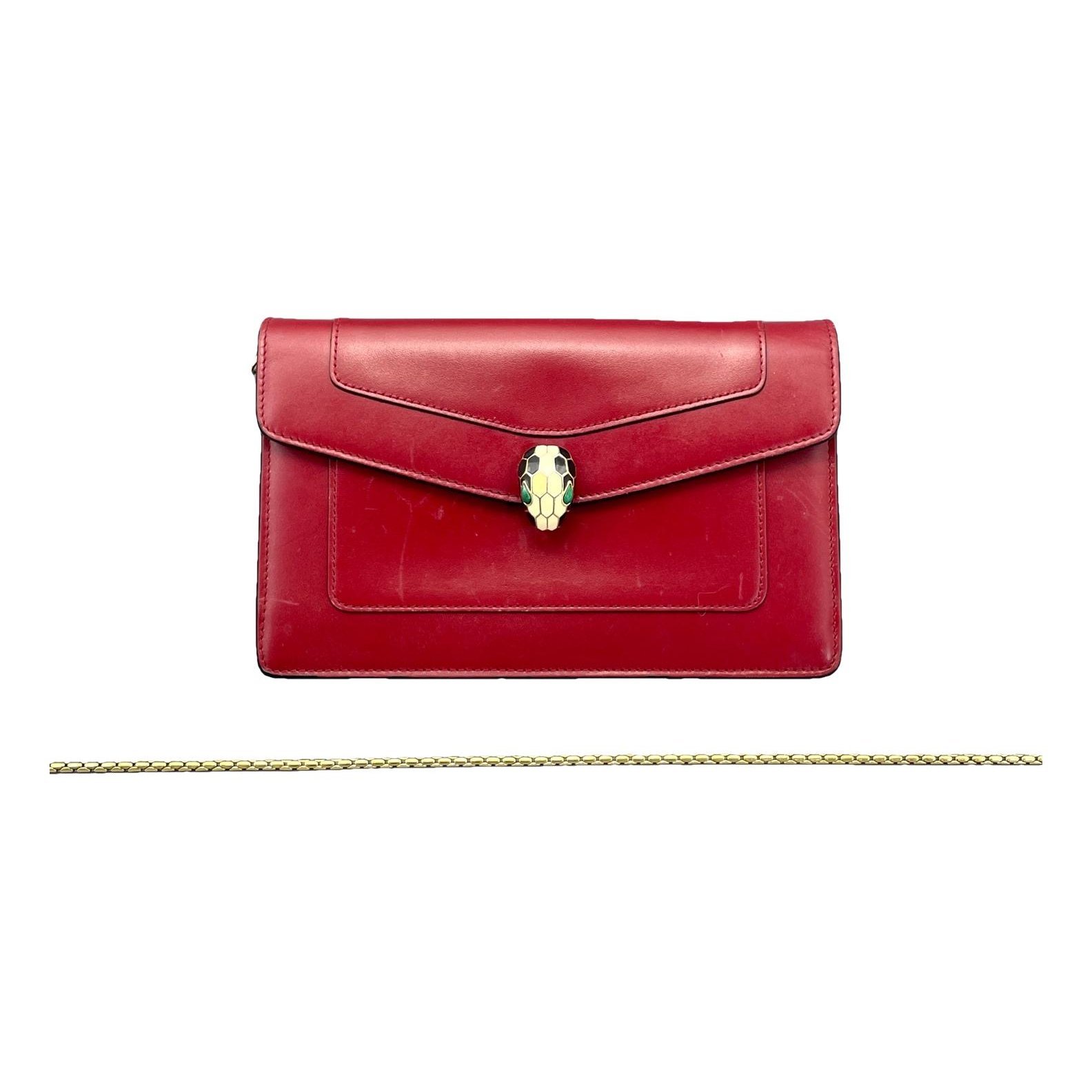 Serpenti leather handbag