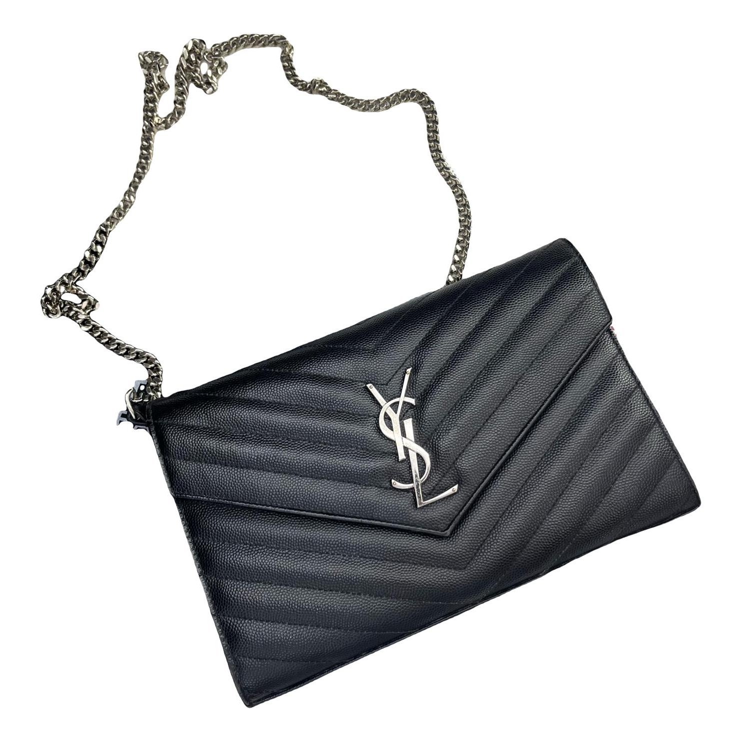 Envelope leather handbag
