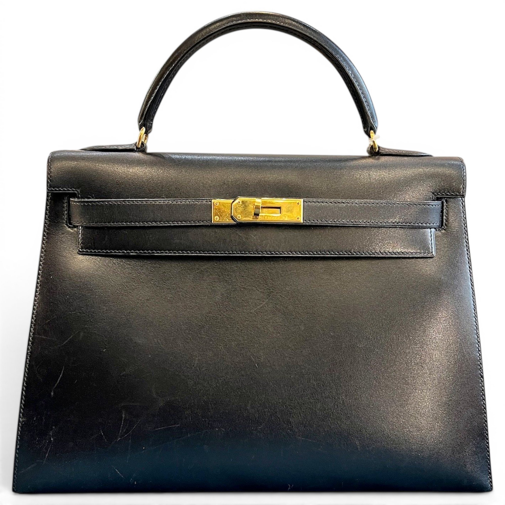 Kelly 32 leather handbag