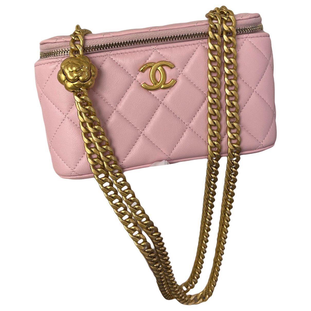 Trendy CC Vanity leather handbag