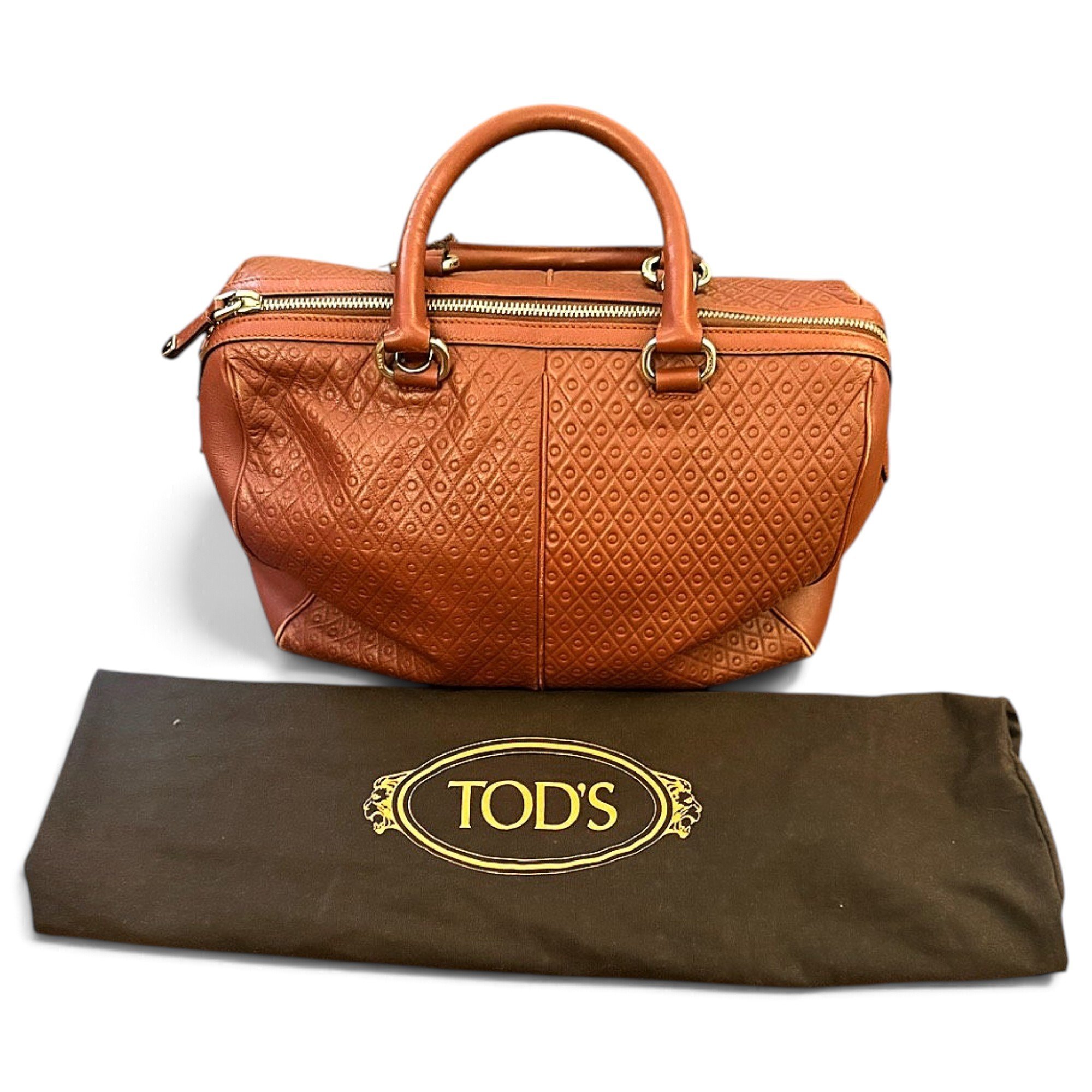 Leather bowling bag