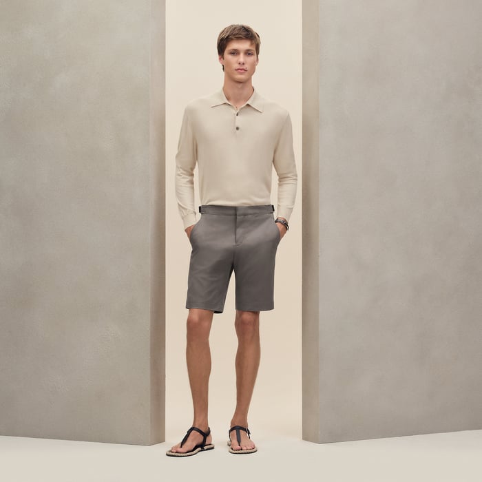 Gris Éléphant Saint Germain Fitted Shorts
