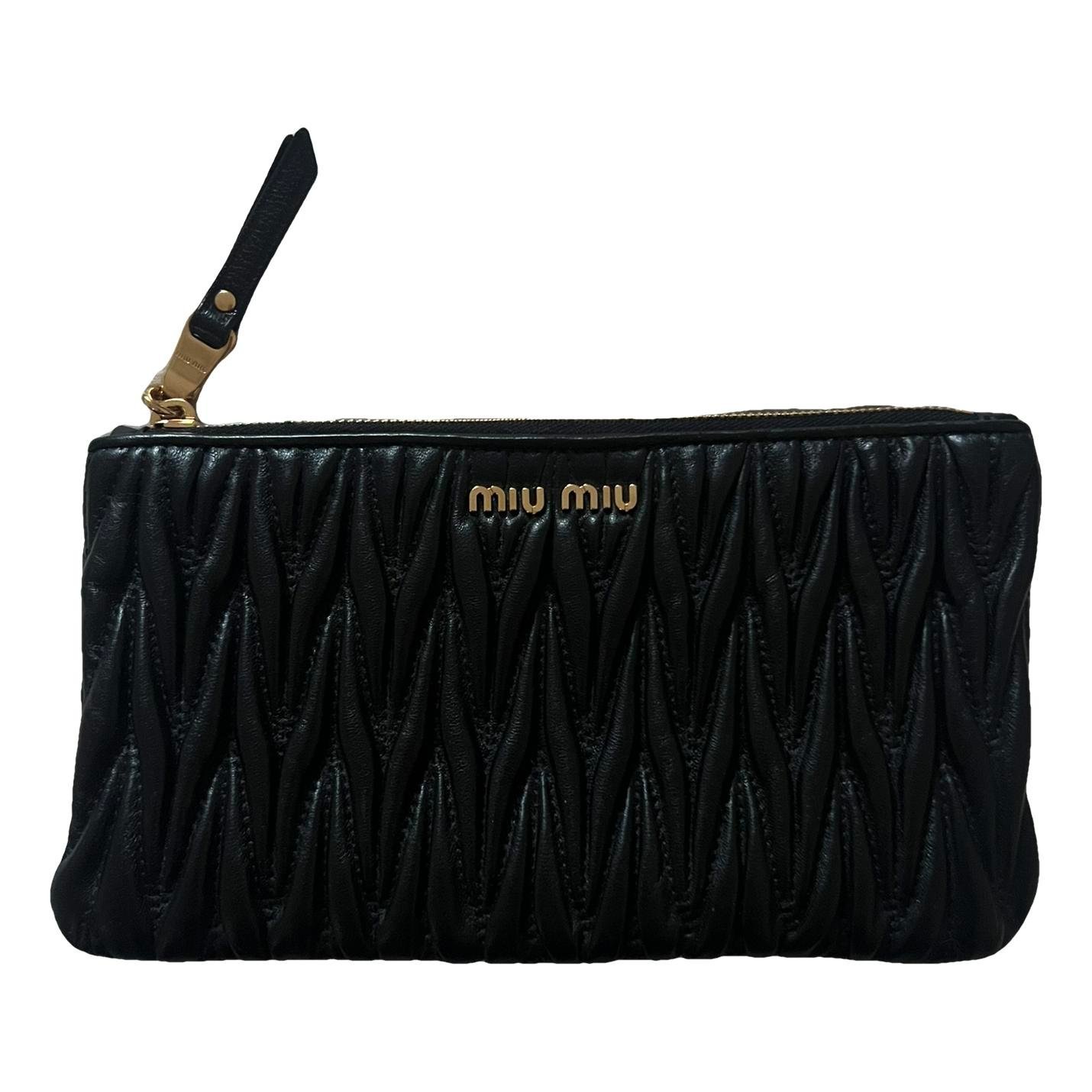 Matelassé leather mini bag