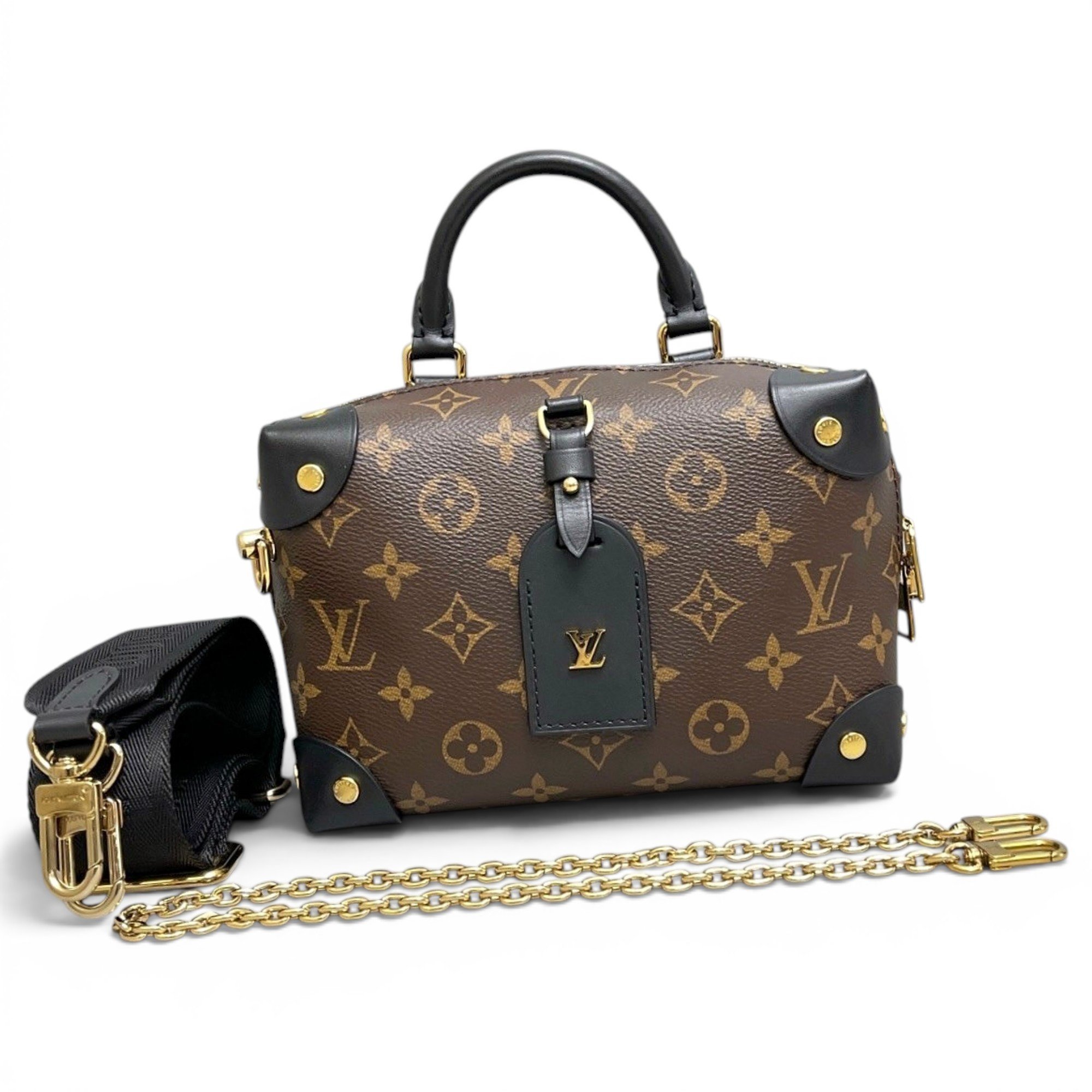 Petite Malle Souple leather handbag