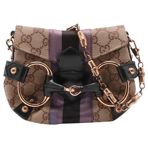 Horsebit Chain cloth handbag