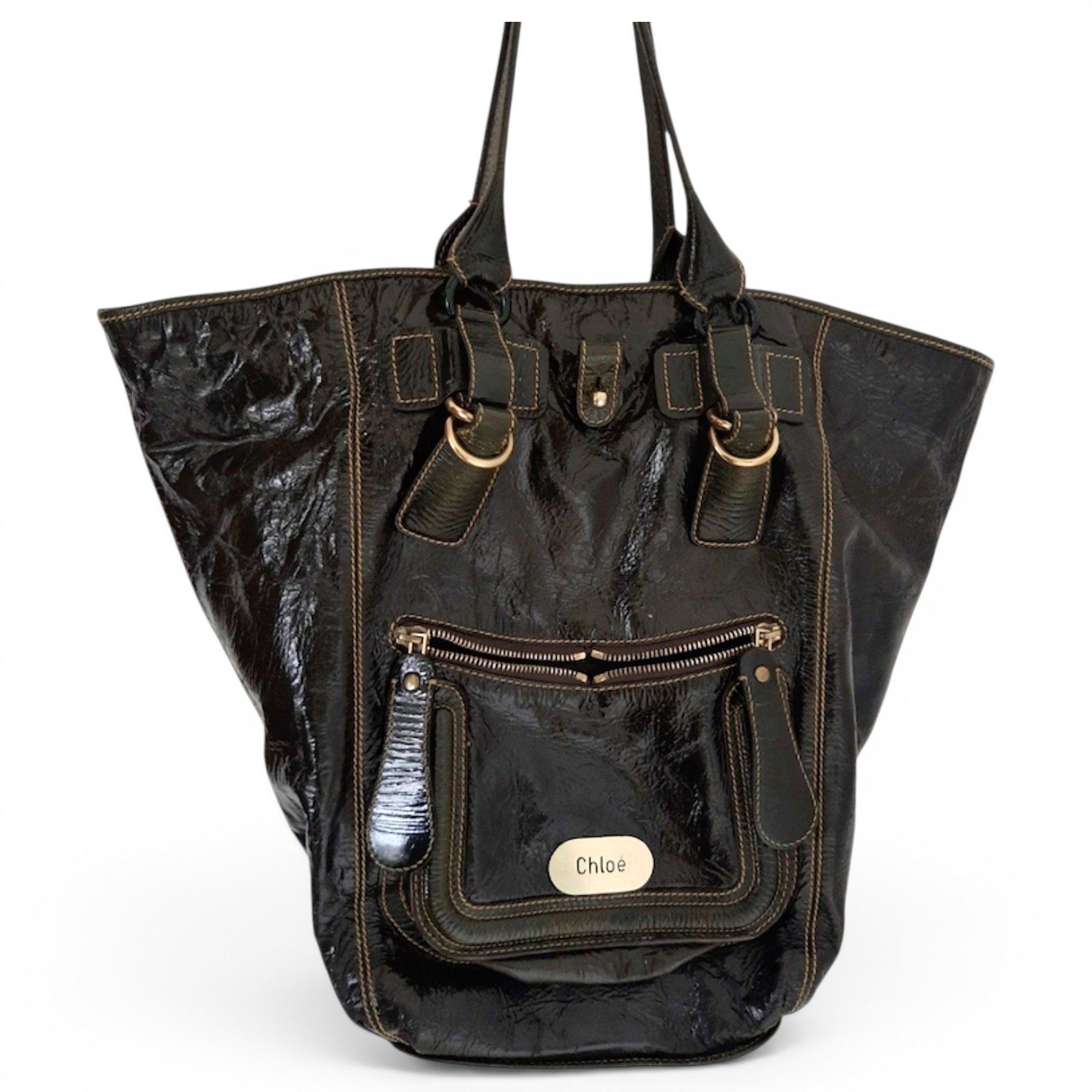 Bay leather handbag