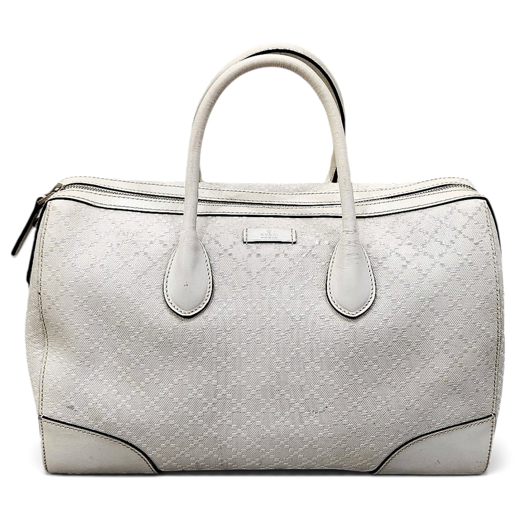 Boston leather bowling bag