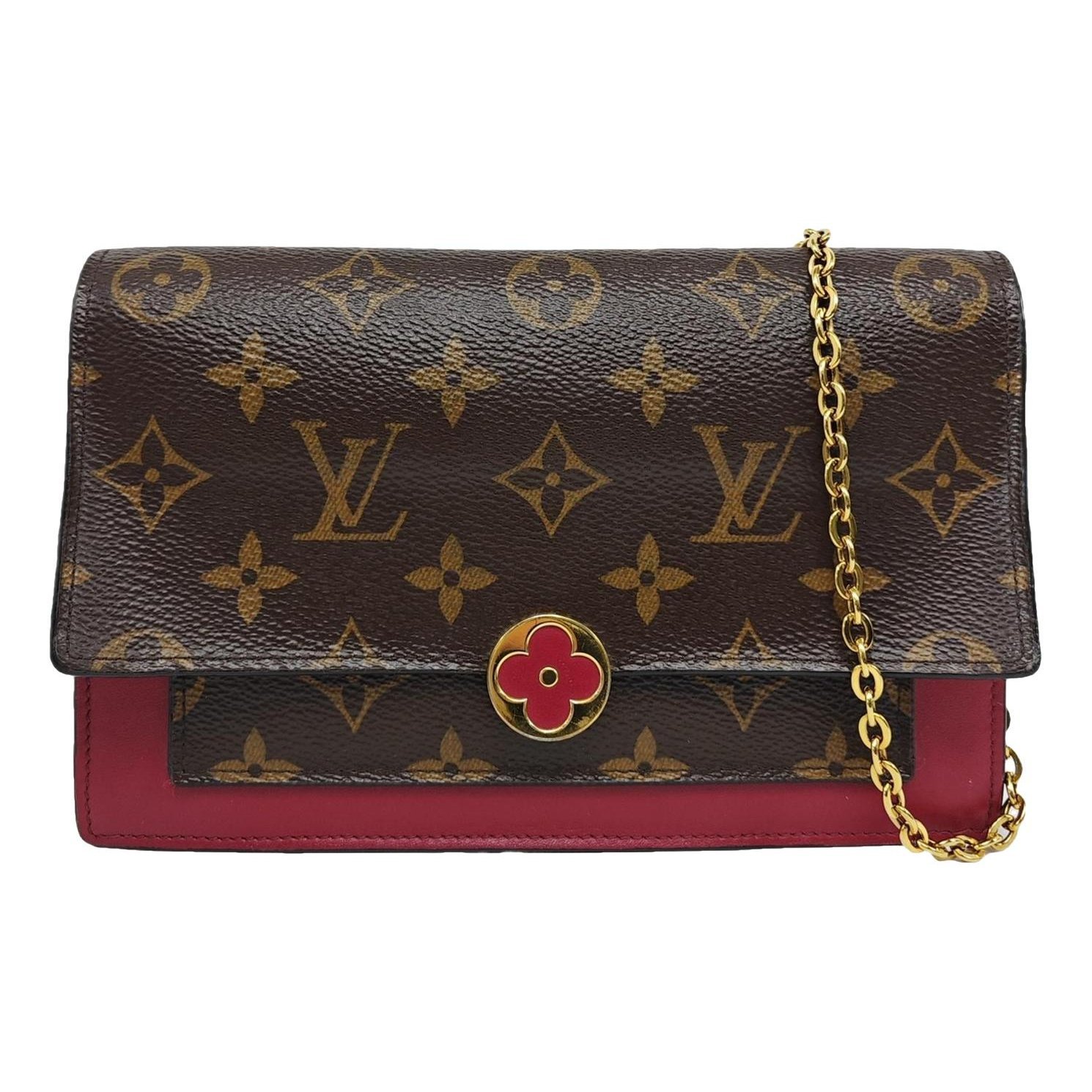 Chaîne Flore leather handbag