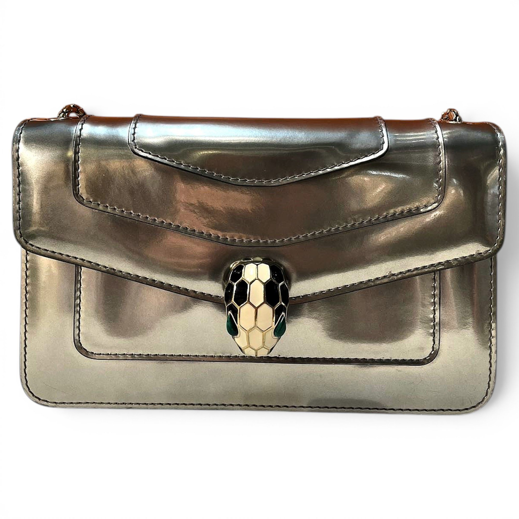 Bvlgari Serpenti leather handbag