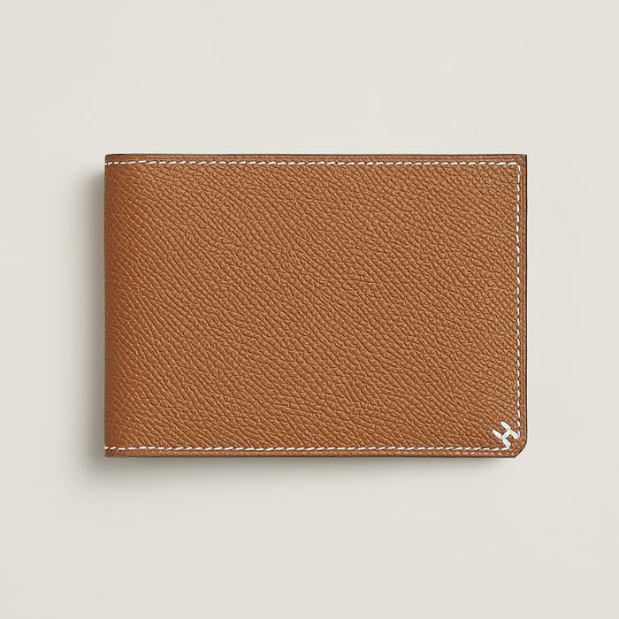 Gold H Sellier Card Holder