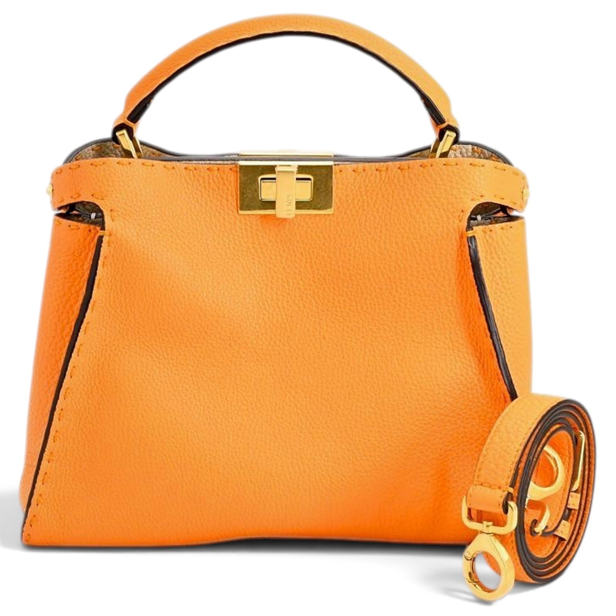 Peekaboo leather handbag
