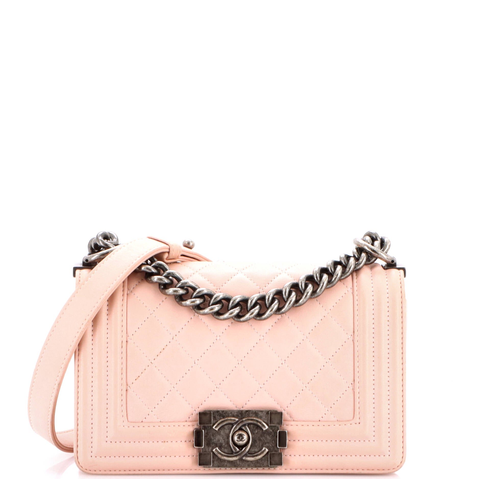 Boy Flap Bag Quilted Lambskin Small