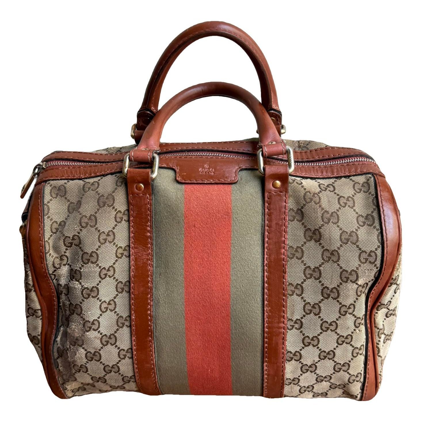 Boston leather handbag
