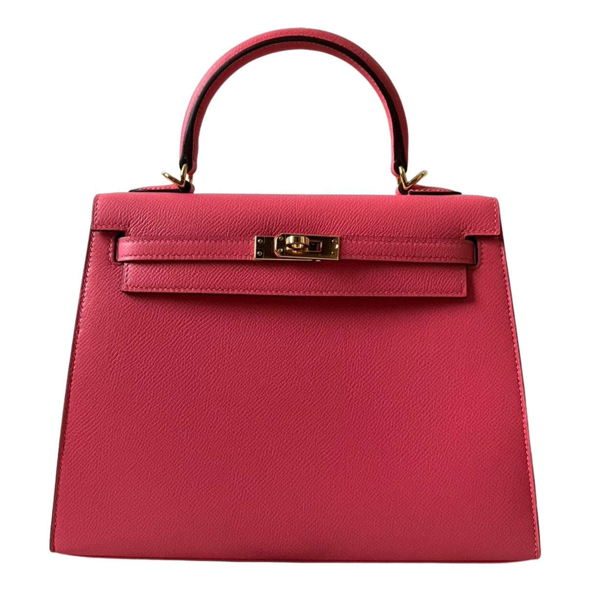 Hermes Kelly 25 Handbag Rose Azalee Epsom Leather