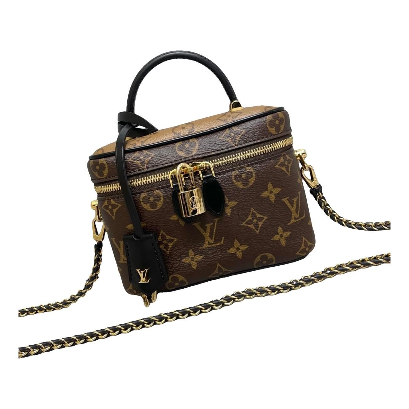Vanity leather handbag