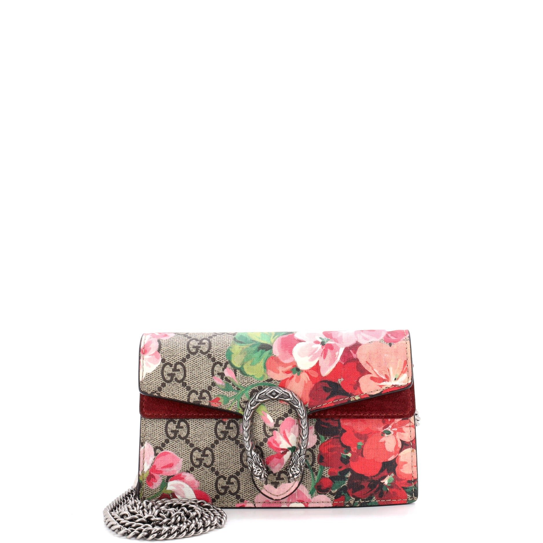 Dionysus Bag Blooms Print GG Coated Canvas Super Mini