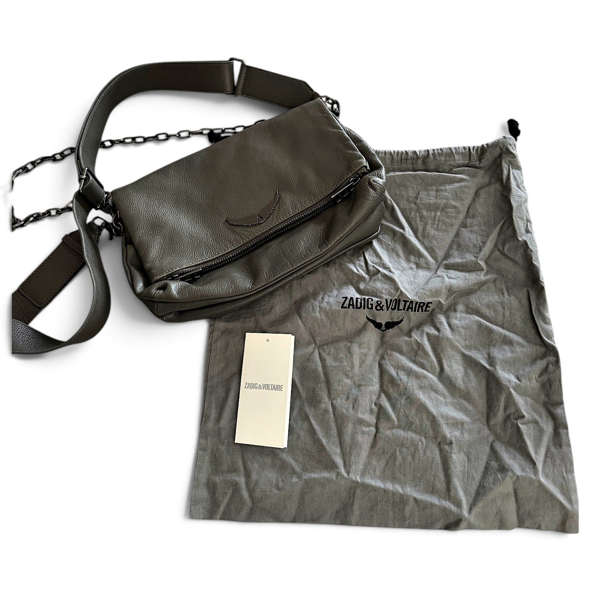 Rock leather crossbody bag