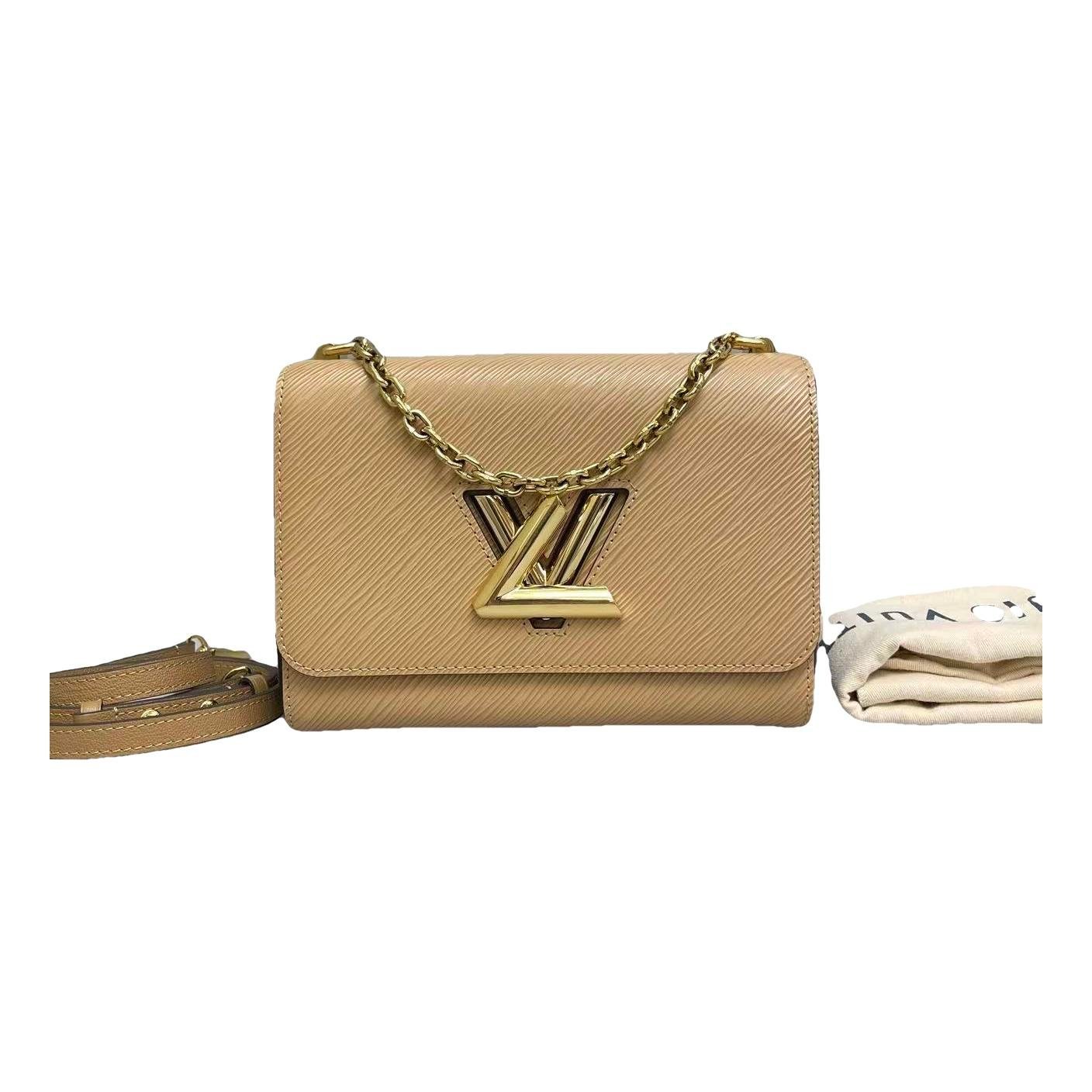 Twist leather handbag