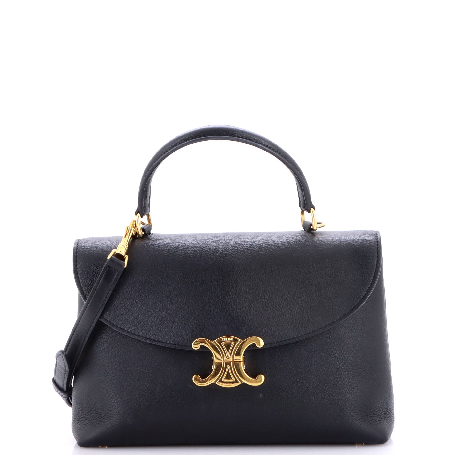 Nino Top Handle Bag Leather Medium