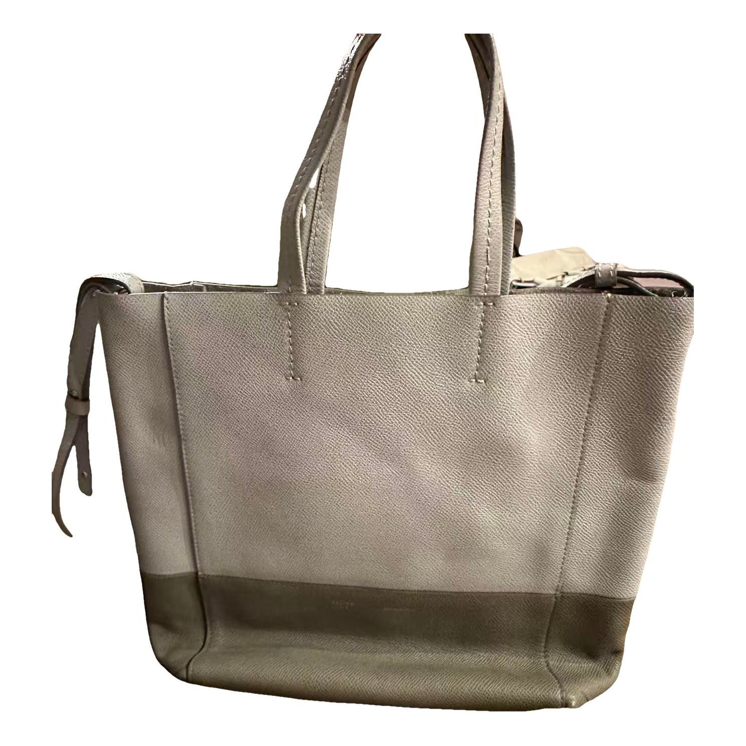 Cabas leather handbag