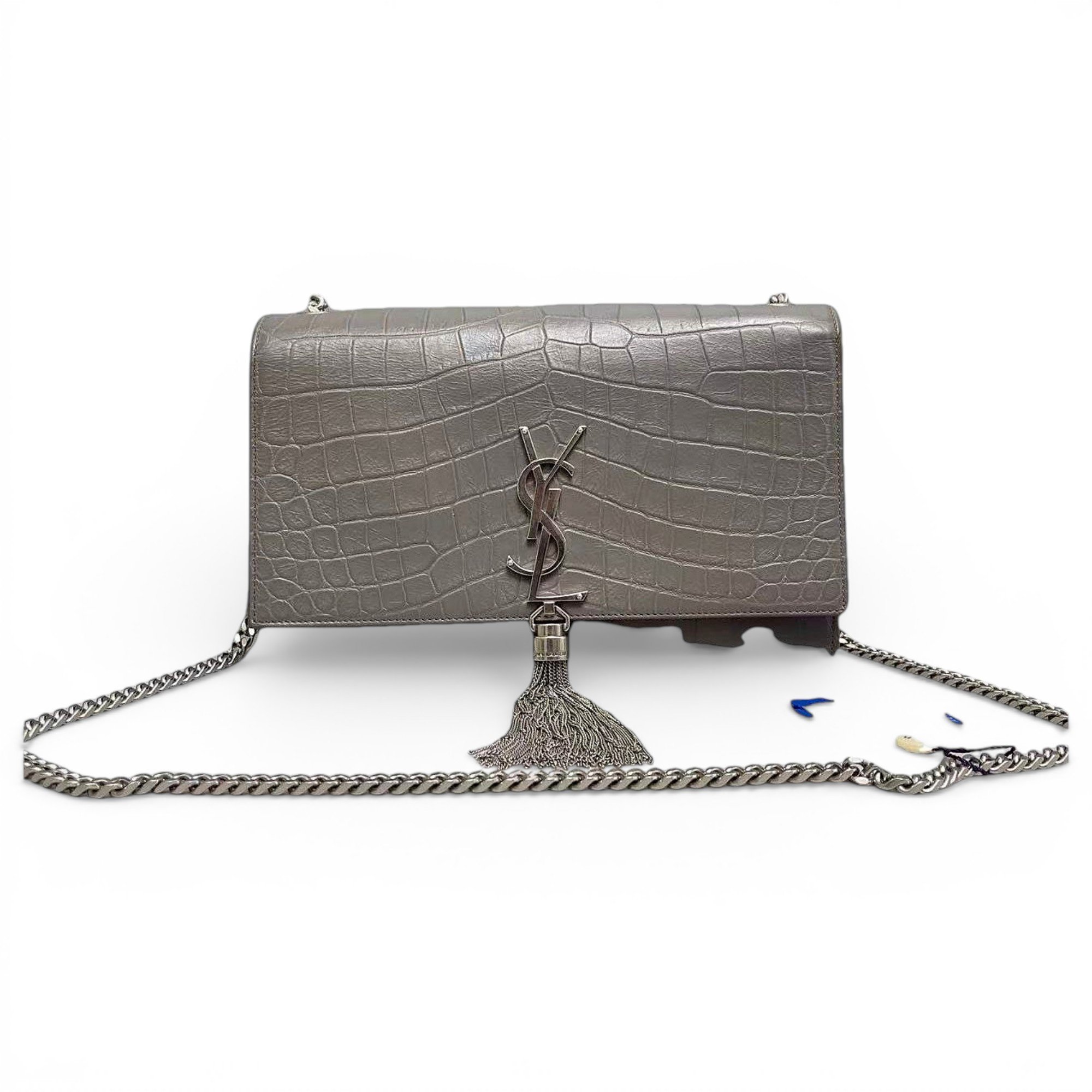 Pompom Kate leather handbag