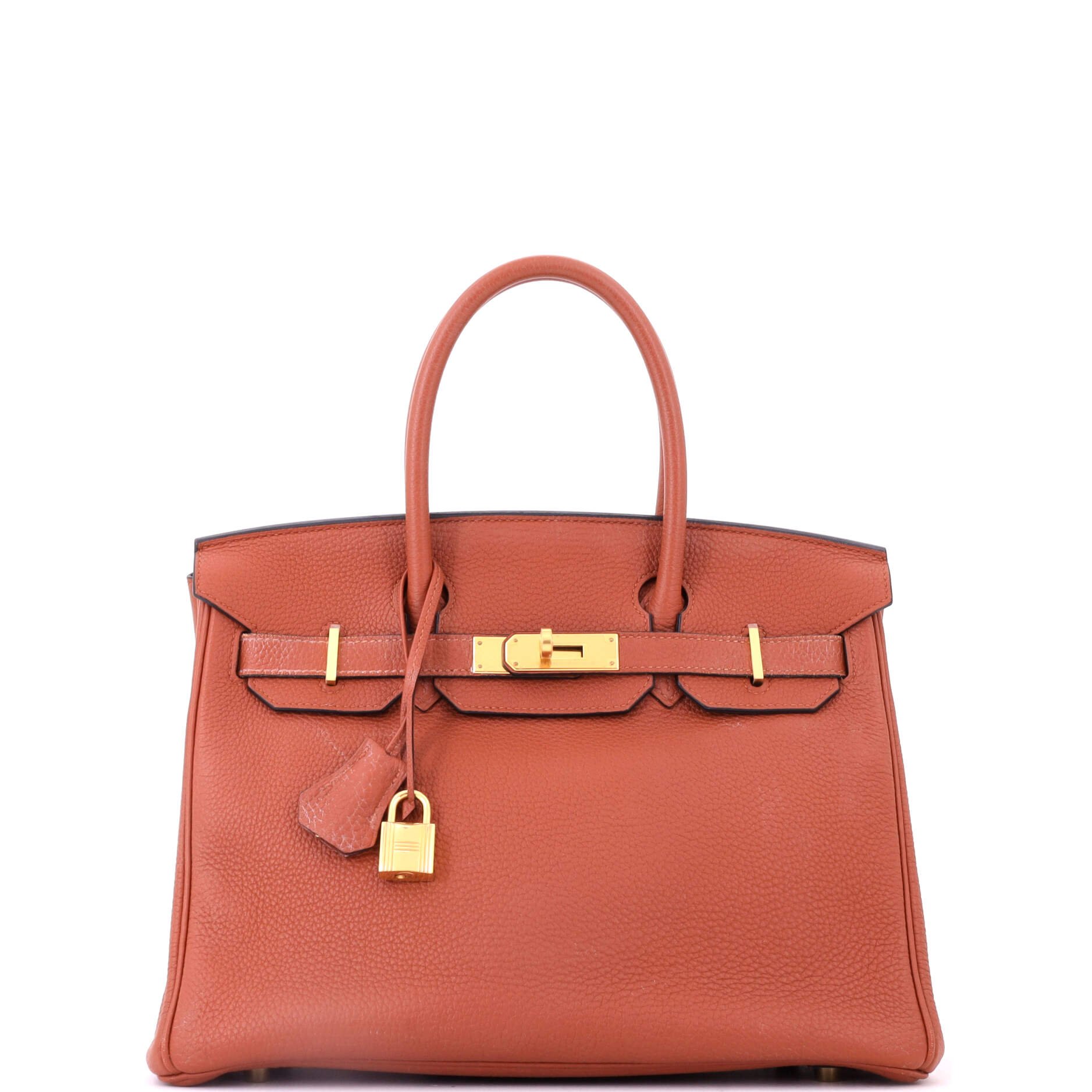 Hermes Birkin Handbag Cuivre Togo with Gold Hardware 30