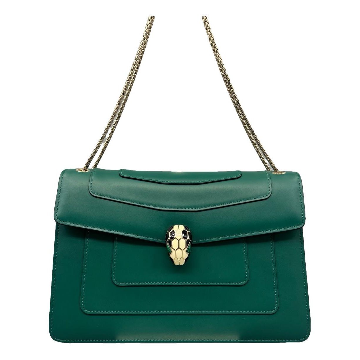 Serpenti leather handbag