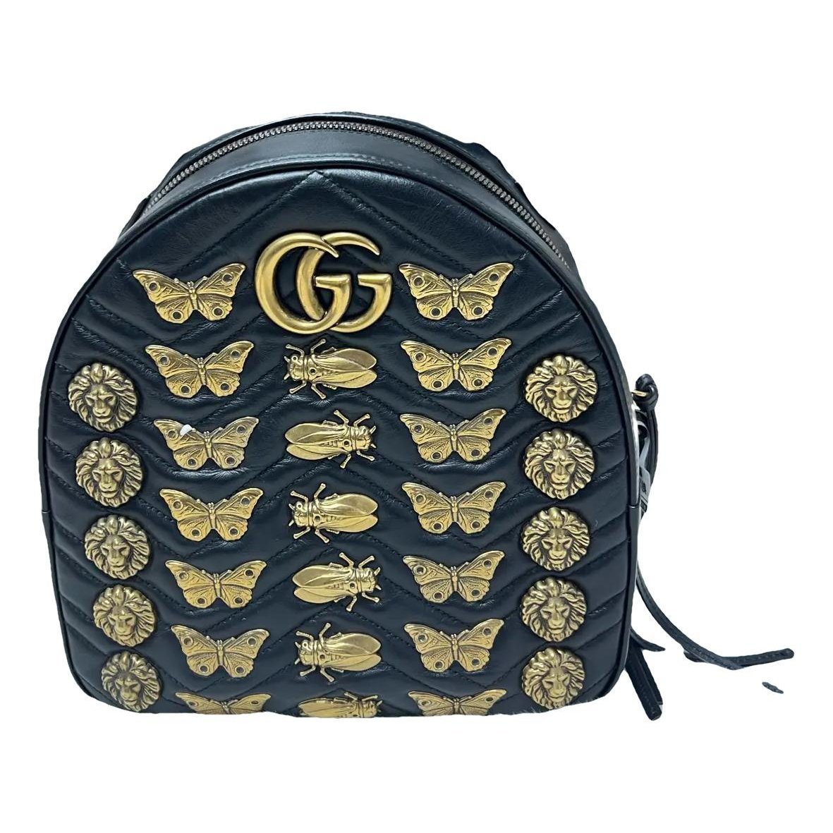 Leather backpack